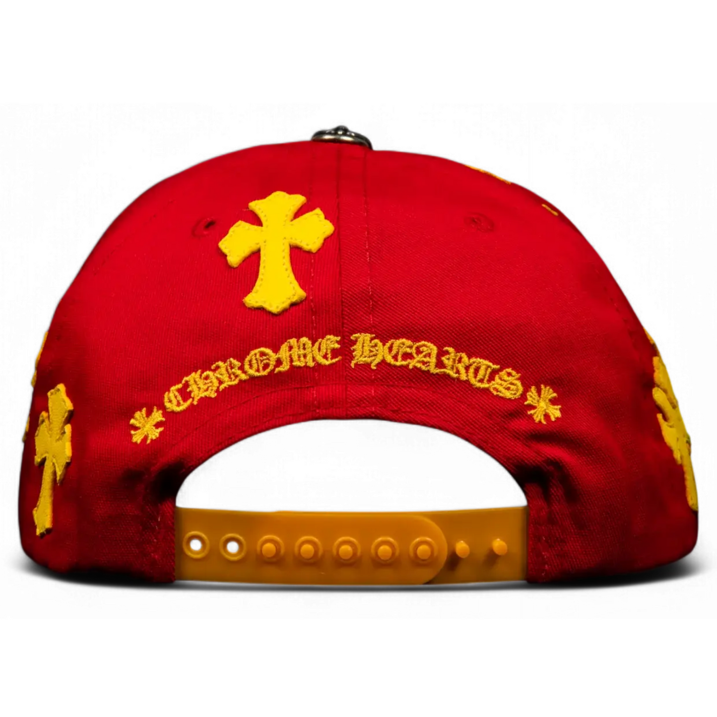 Chrome Hearts Cross Patch Cap Red/Yellow