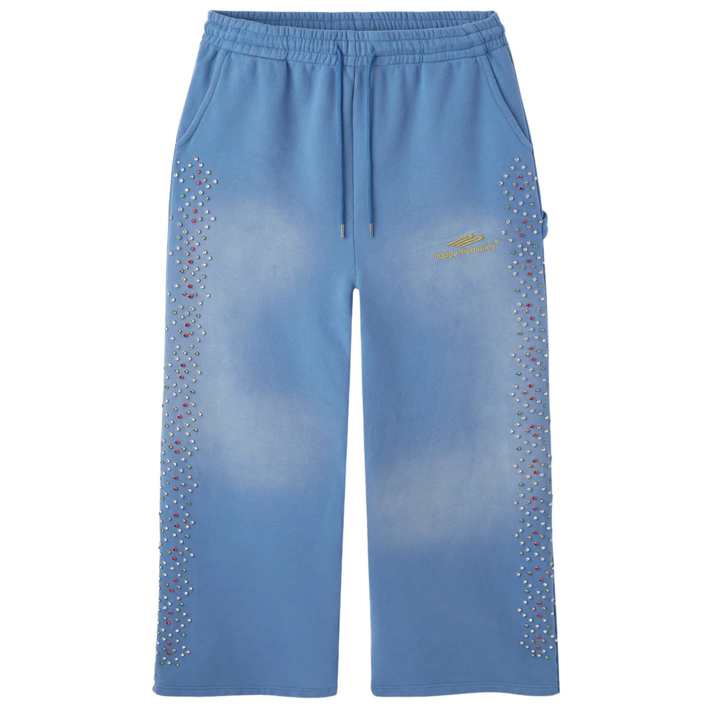 Happy Memories DON'T DIE HMDD Crystal Sweatpants Blue