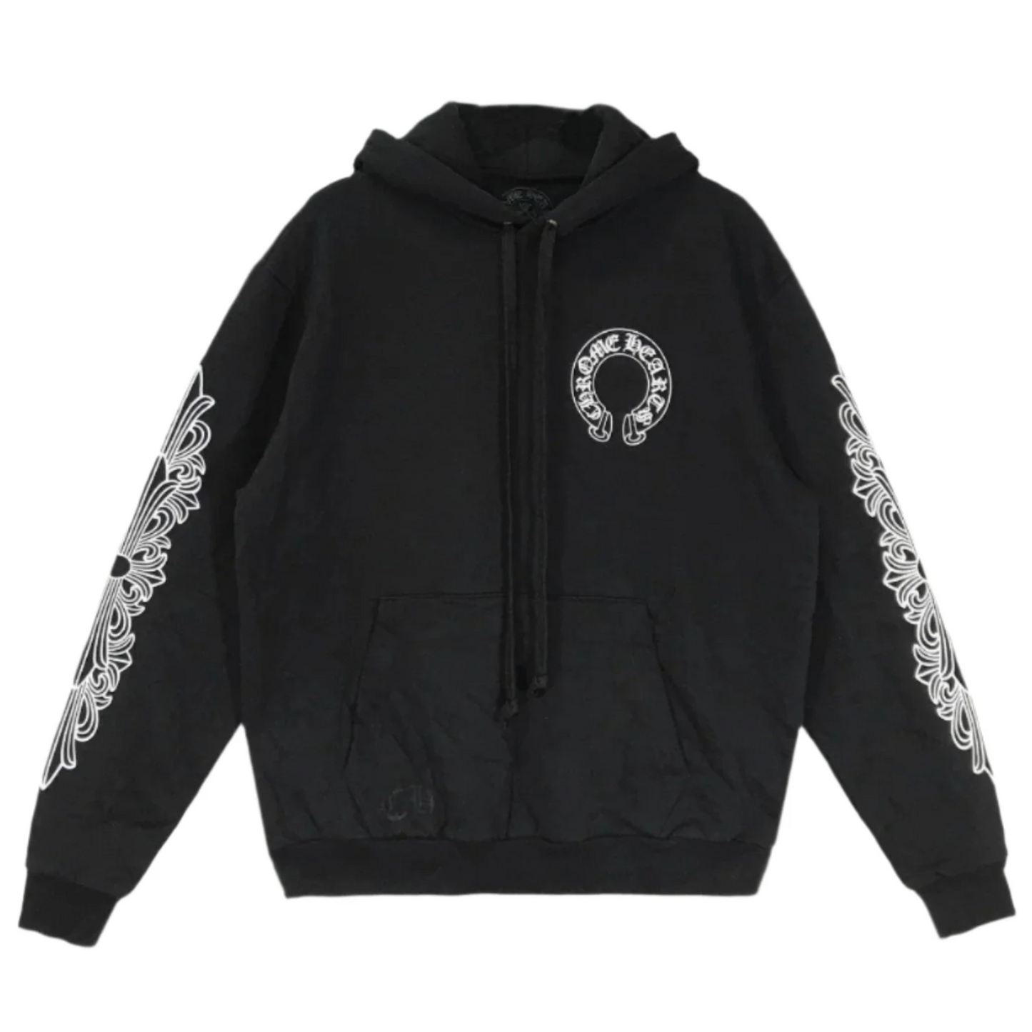 Chrome Hearts Horseshoe Logo Hoodie Black