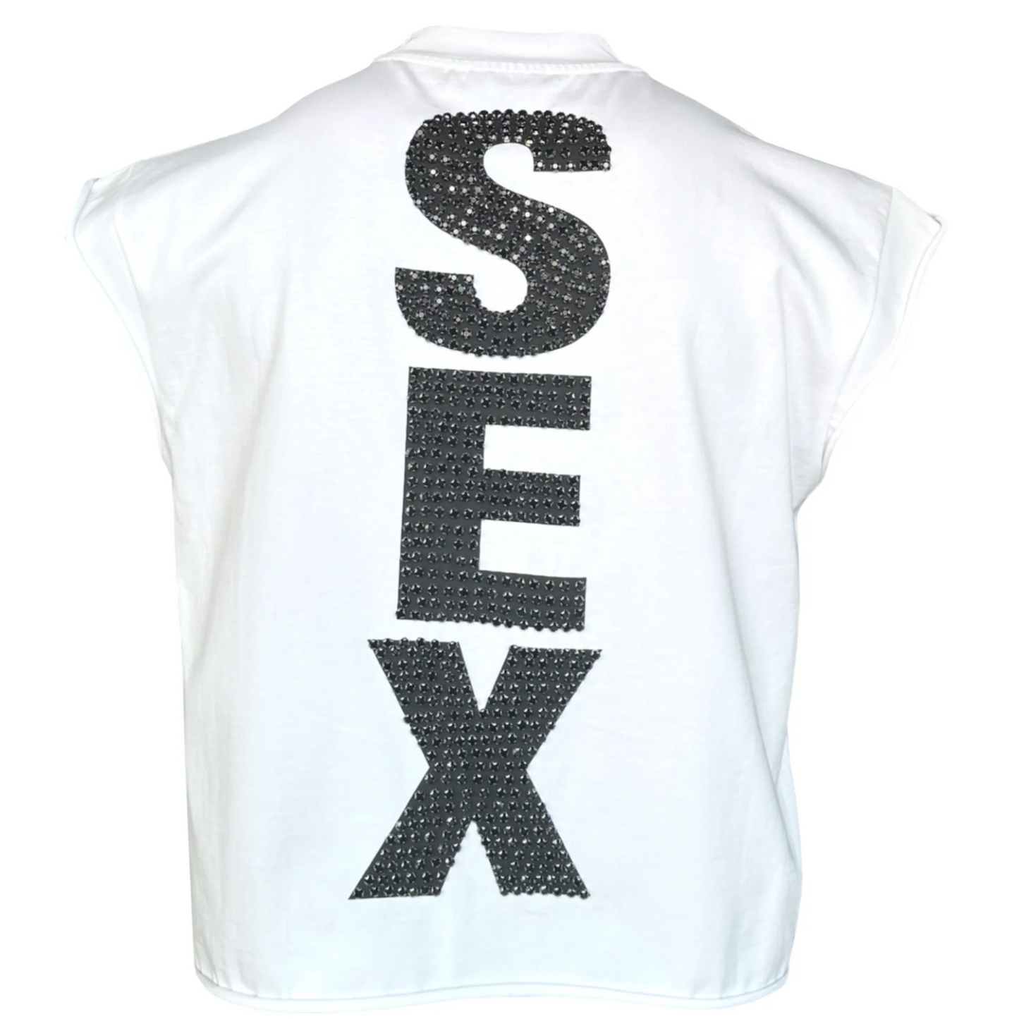 Matiere De Desirs Madonna Cutoff T-Shirt White