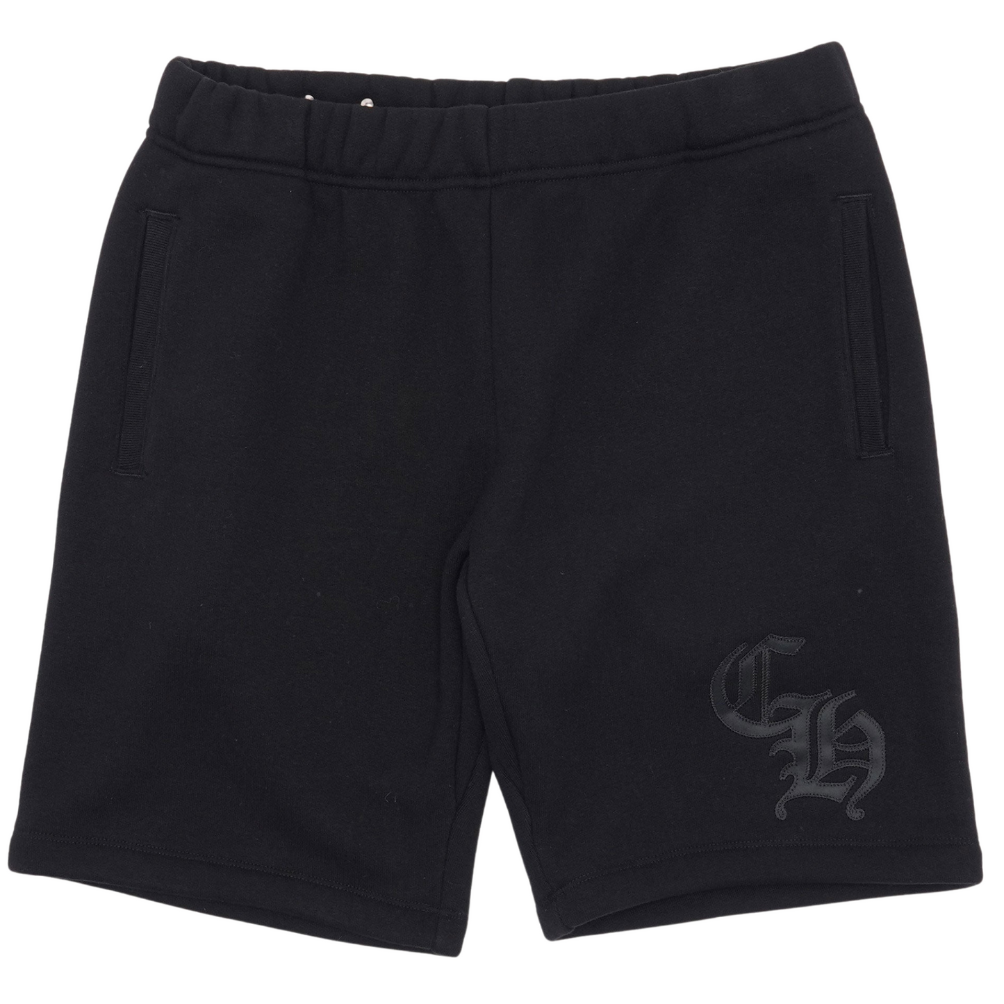 Chrome Hearts CH Logo Cross Leather Patch Black Sweatsuit