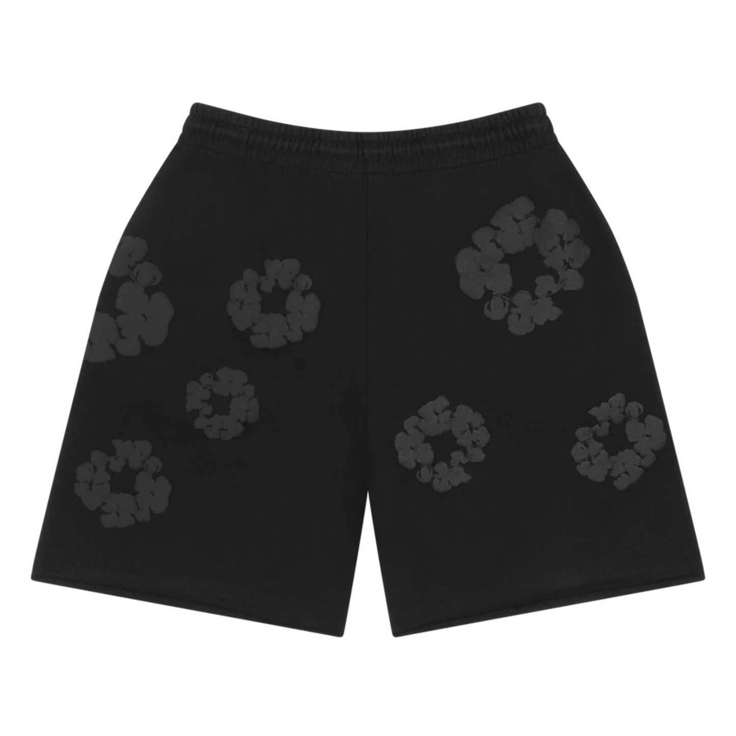 Denim Tears The Cotton Wreath Shorts Mono Black