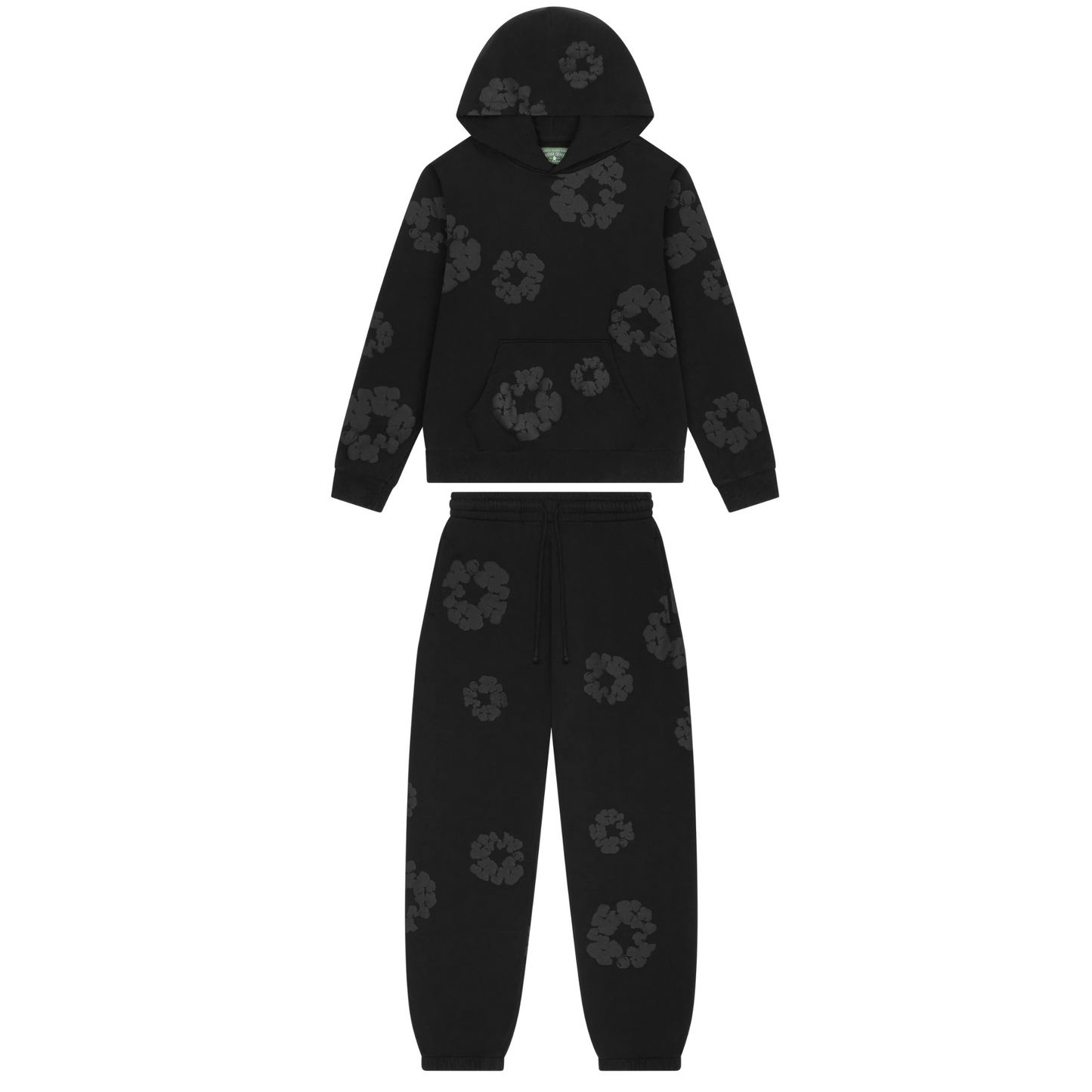 Denim Tears The Cotton Wreath Sweatsuit Mono Black