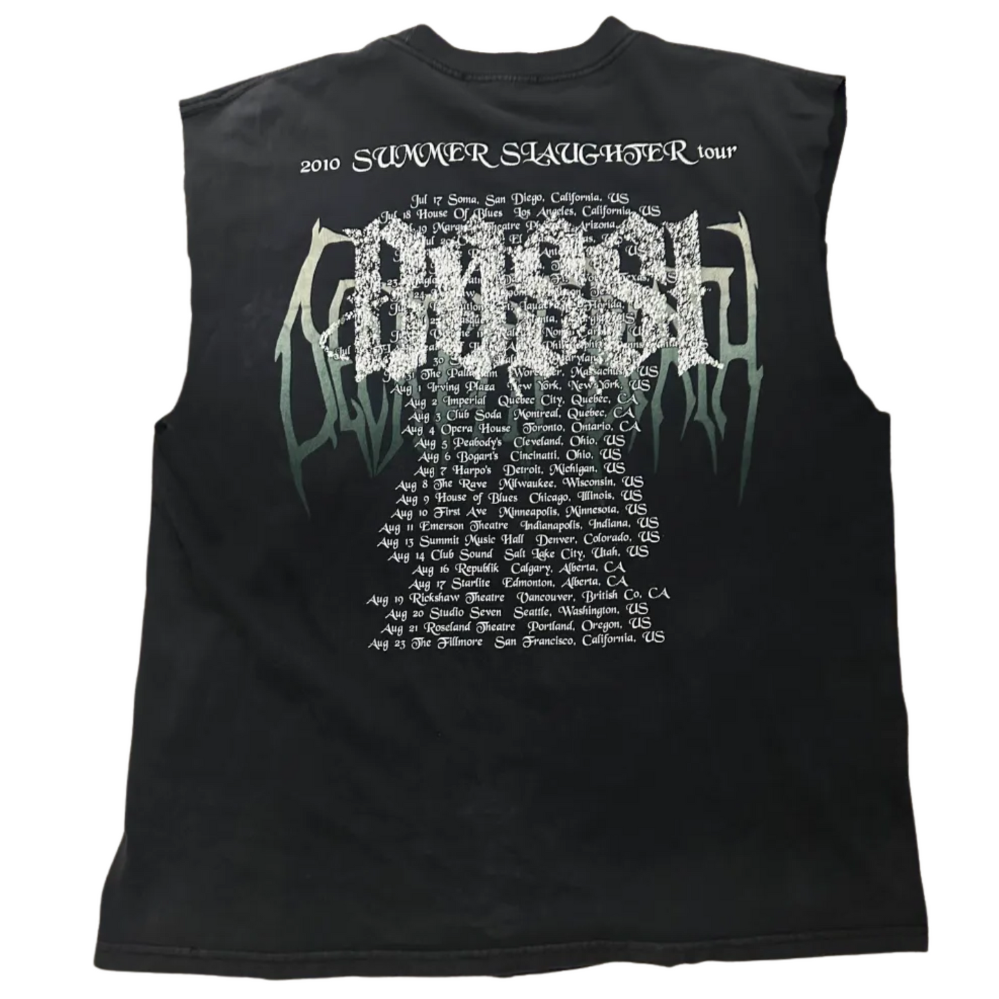 Bossi Secret Birth Vintage Rhinestone Cut Off Tee