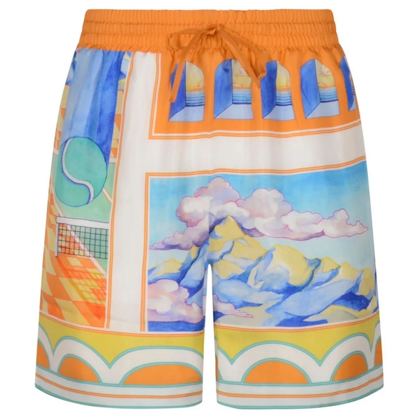 Casablanca Surreal Pool Short-Sleeve Silk Set
