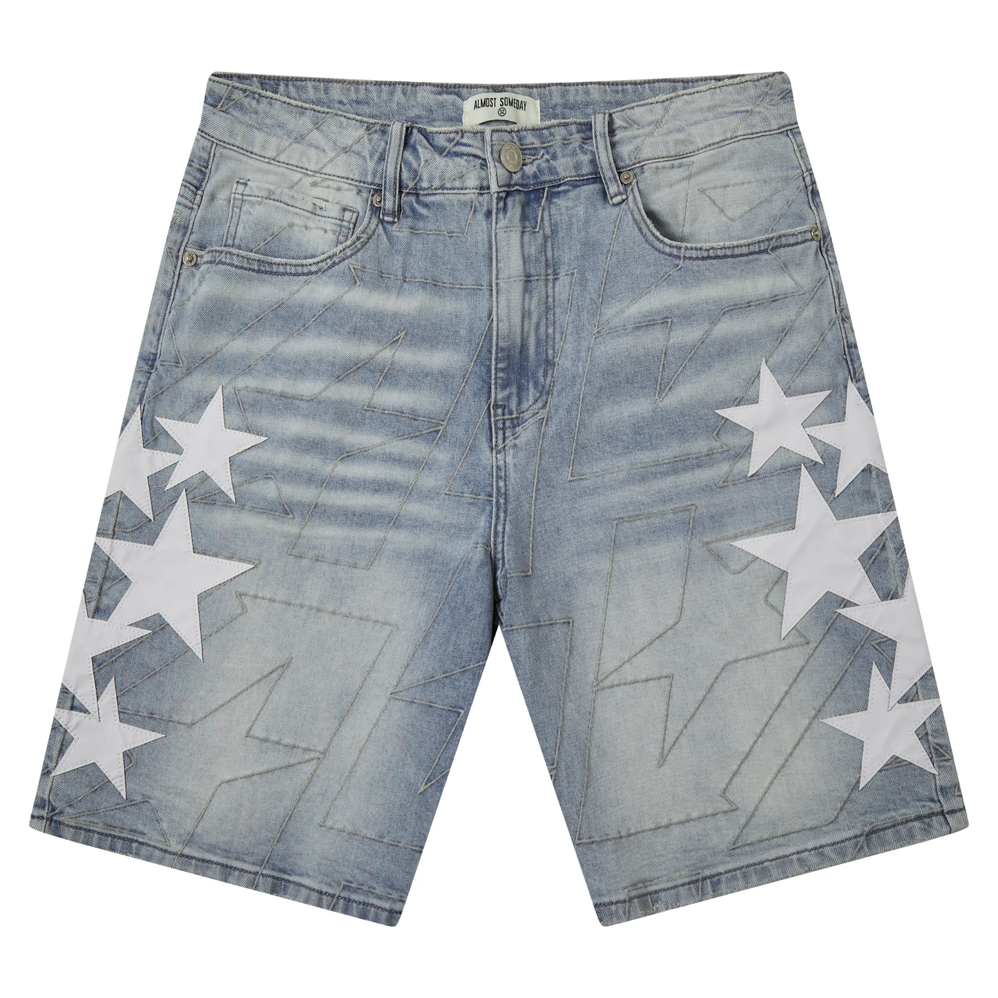 Almost Someday All-Star Jorts Blue