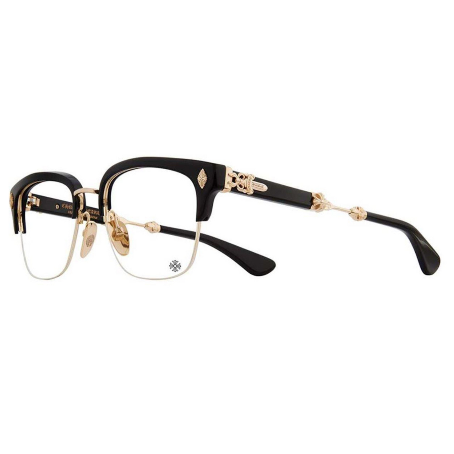 Chrome Hearts Evagilist Glasses Frame Brown/Gold