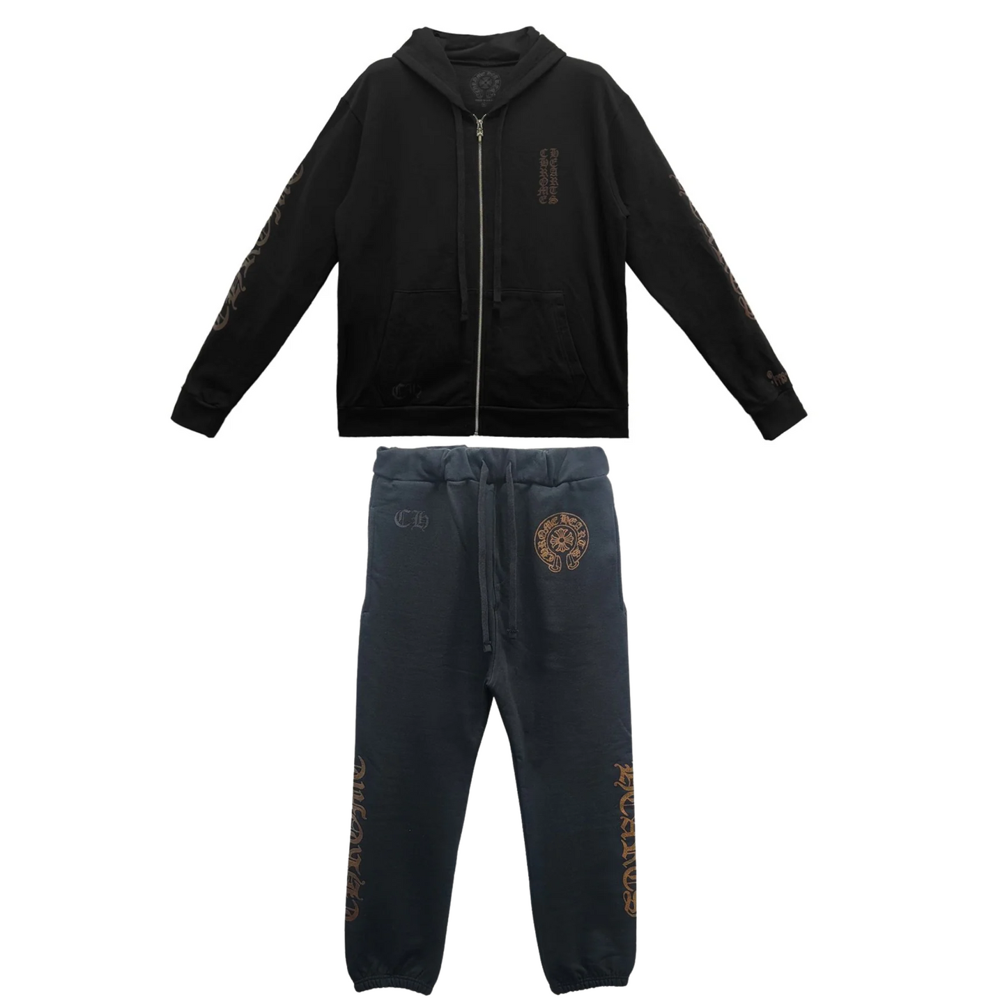 Chrome Hearts Brown Glitter 1988 Sweatsuit