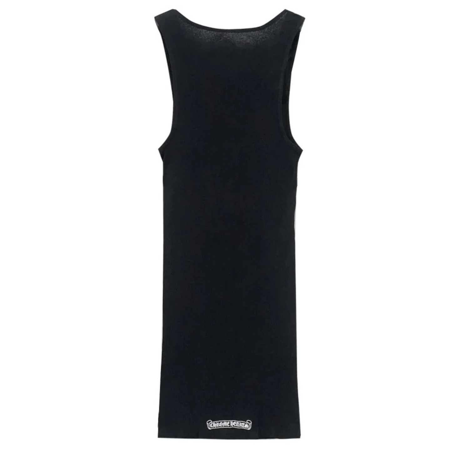 Chrome Hearts Hairy Cross Rib Tank Top Black