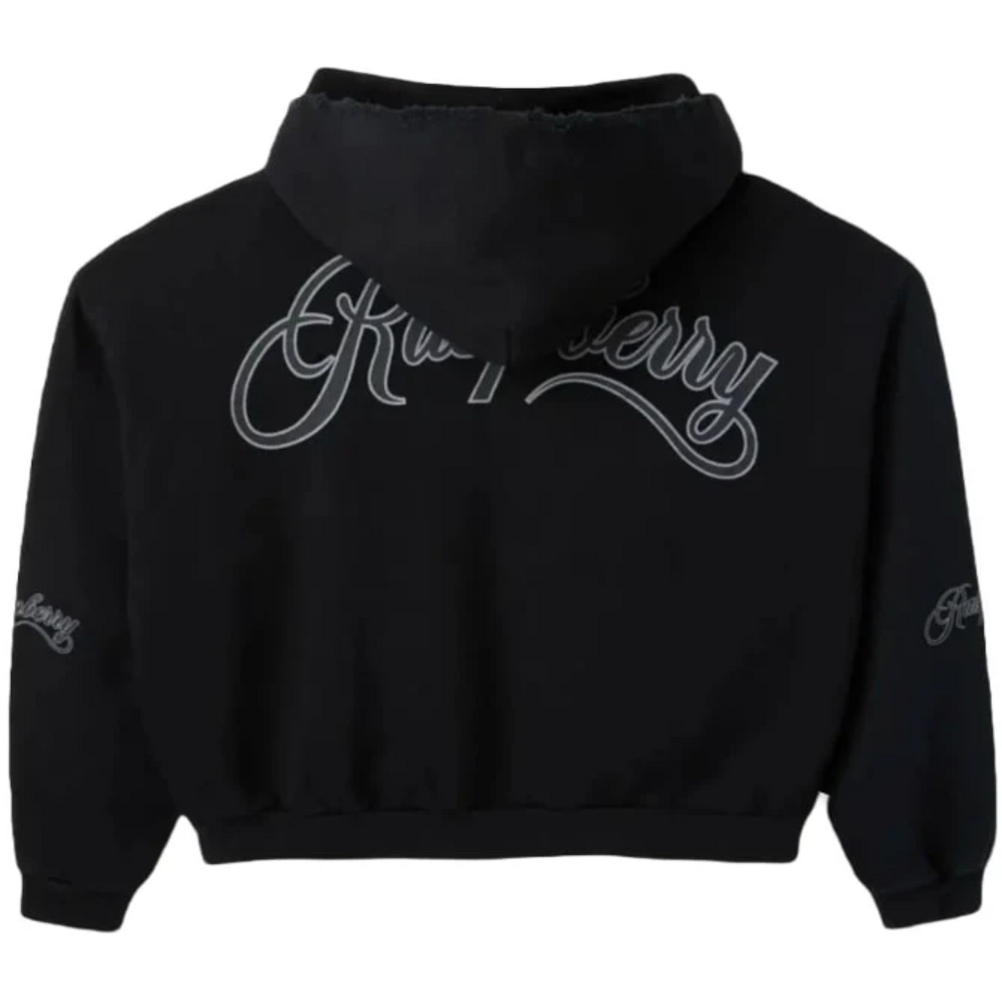 GV Gallery Raspberry Hills Script Black Zip Up Hoodie