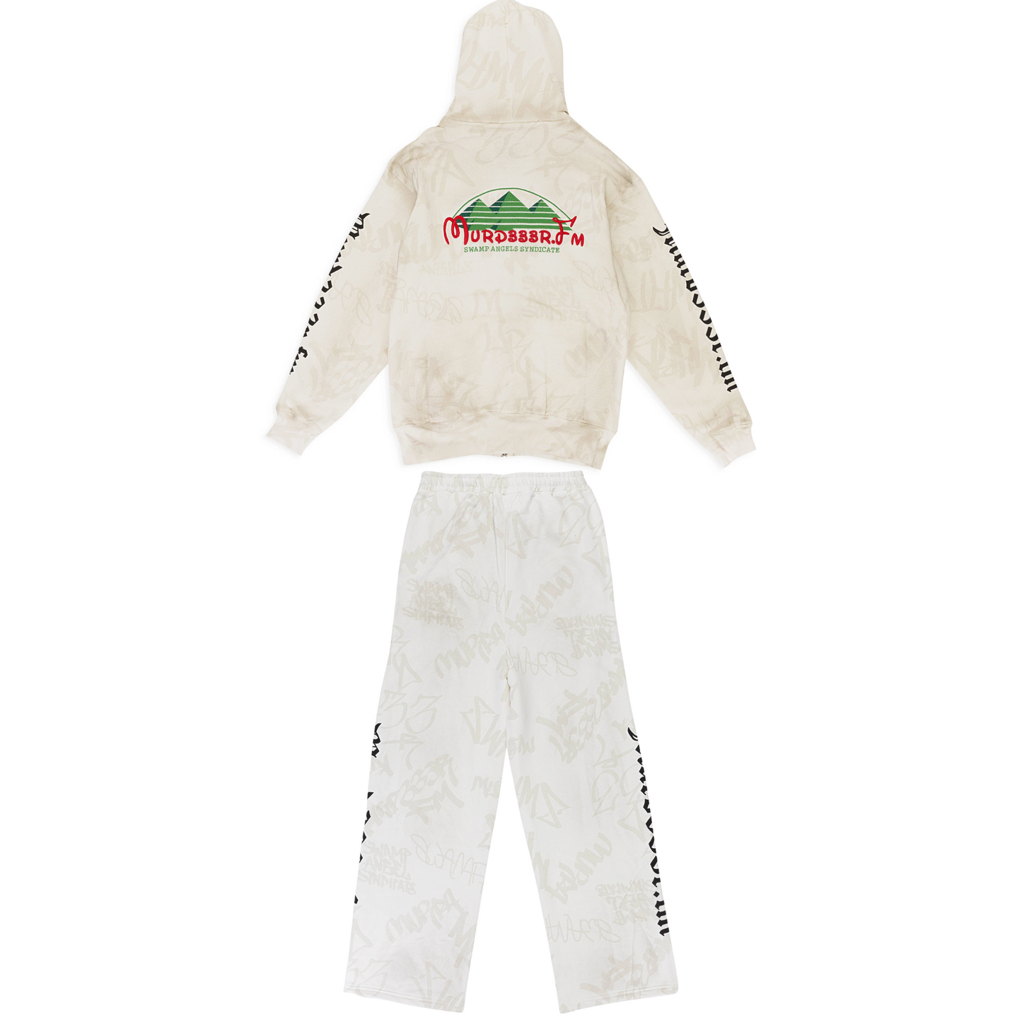Murd333r.FM DISN333 Sweatsuit White