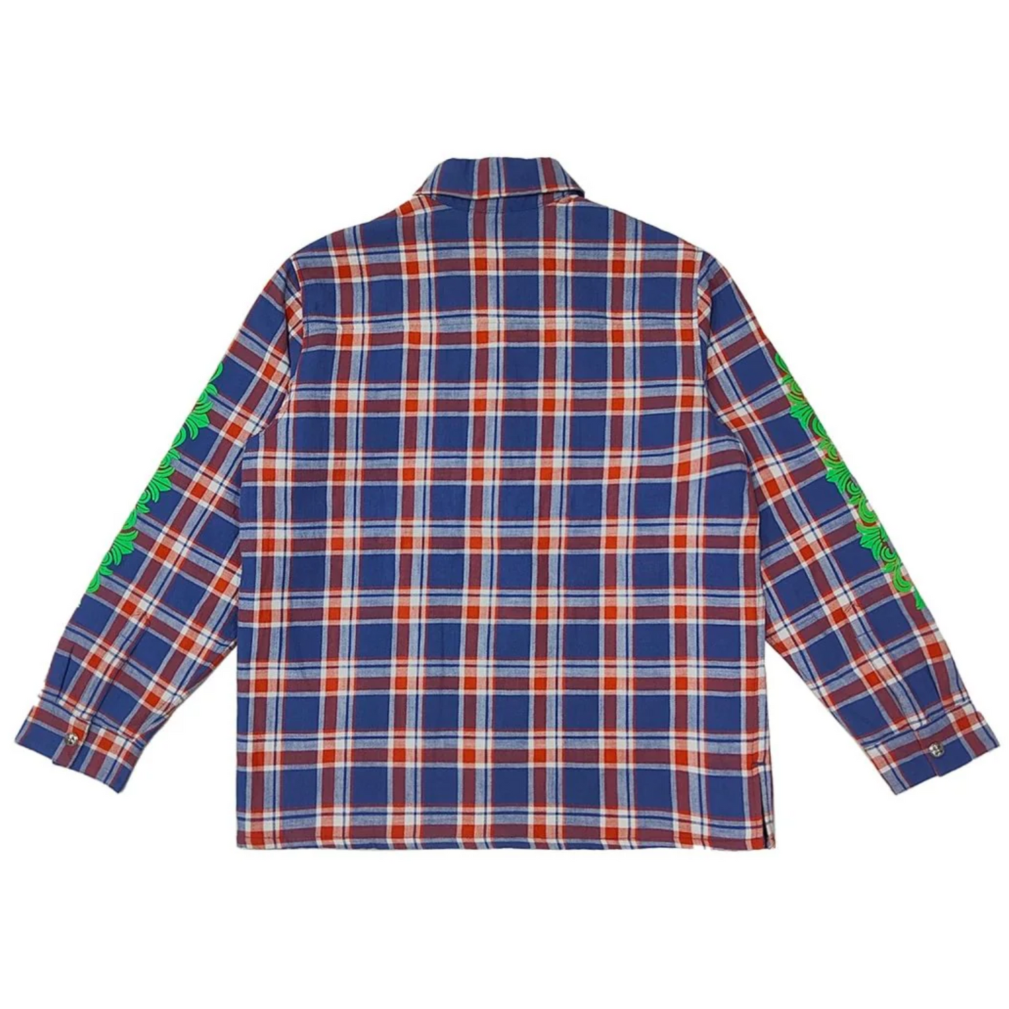 Chrome Hearts Red&Blue Plaid Flannel Shirt Jacket