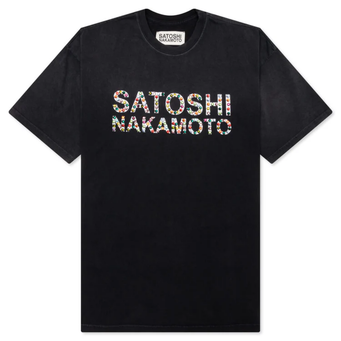 Satoshi Nakamoto Studded Logo Tee