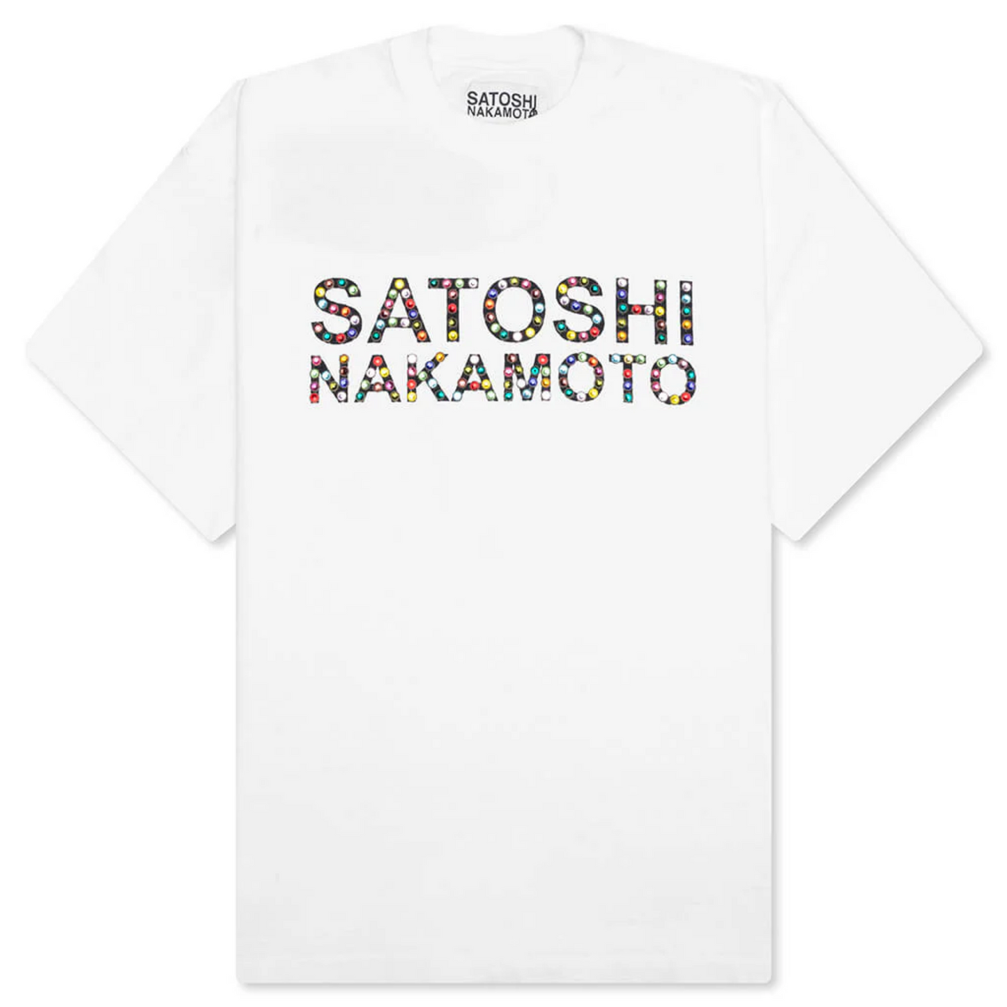 Satoshi Nakamoto Studded Logo Tee
