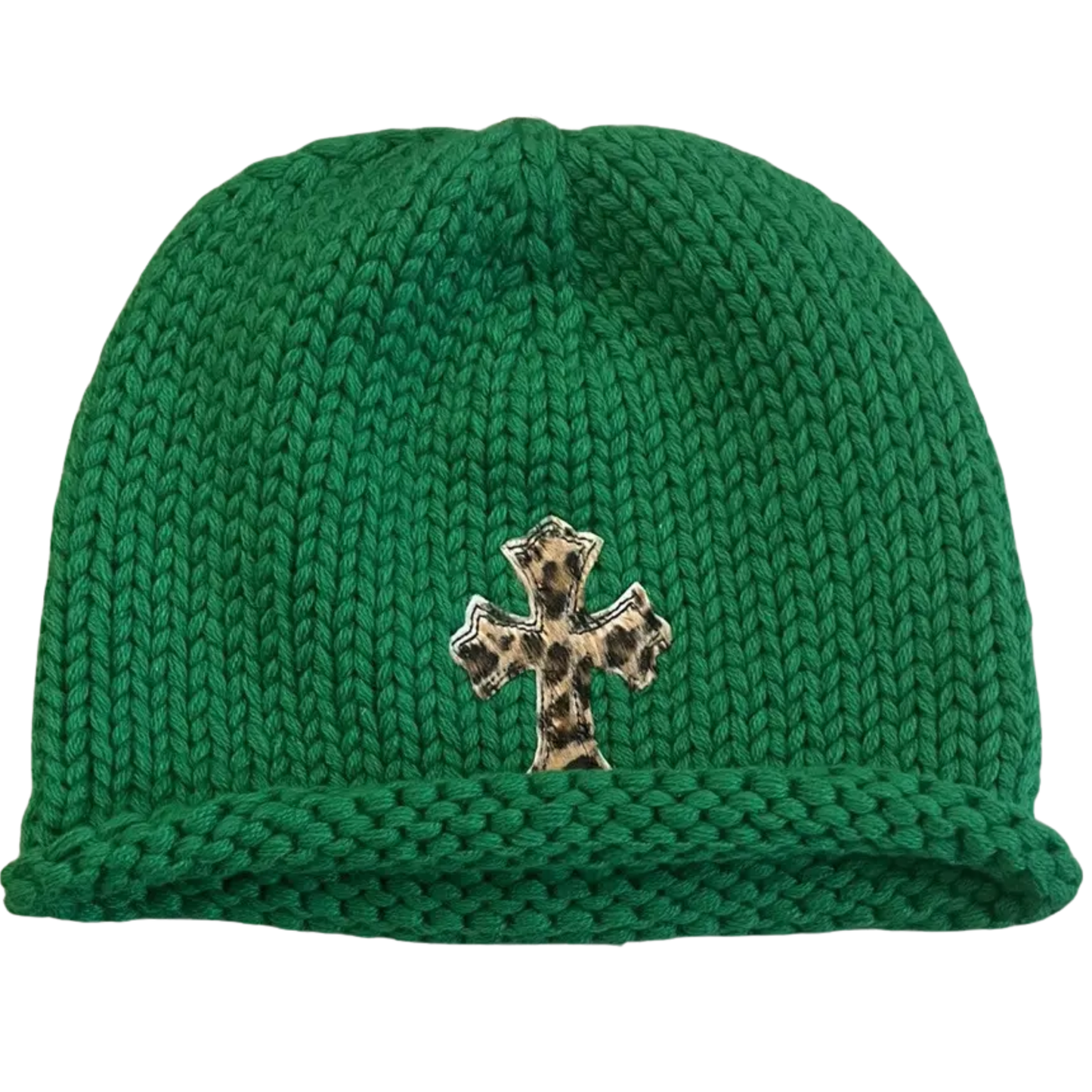Chrome Hearts Cheetah Cross Patch Cashmere Beanie