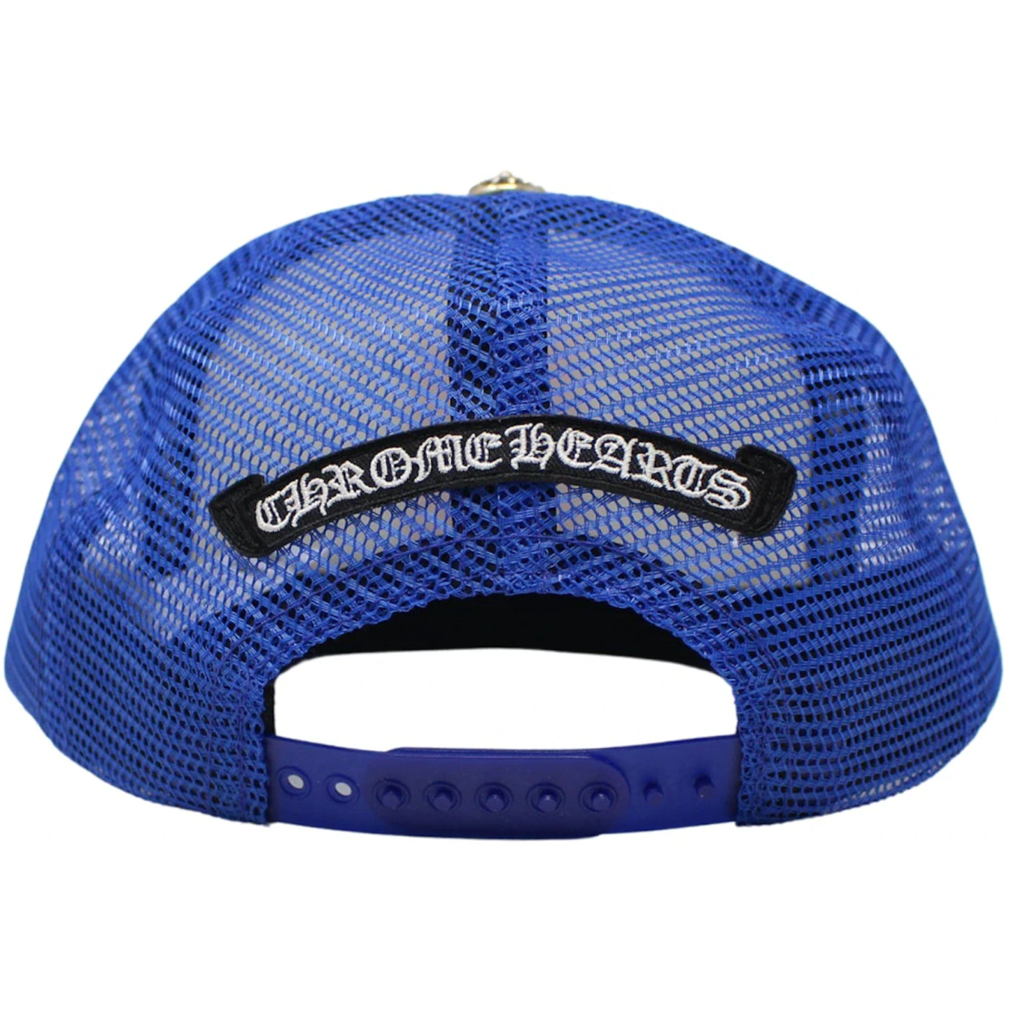 Chrome Hearts Eyechart Trucker Hat Blue/White/Red