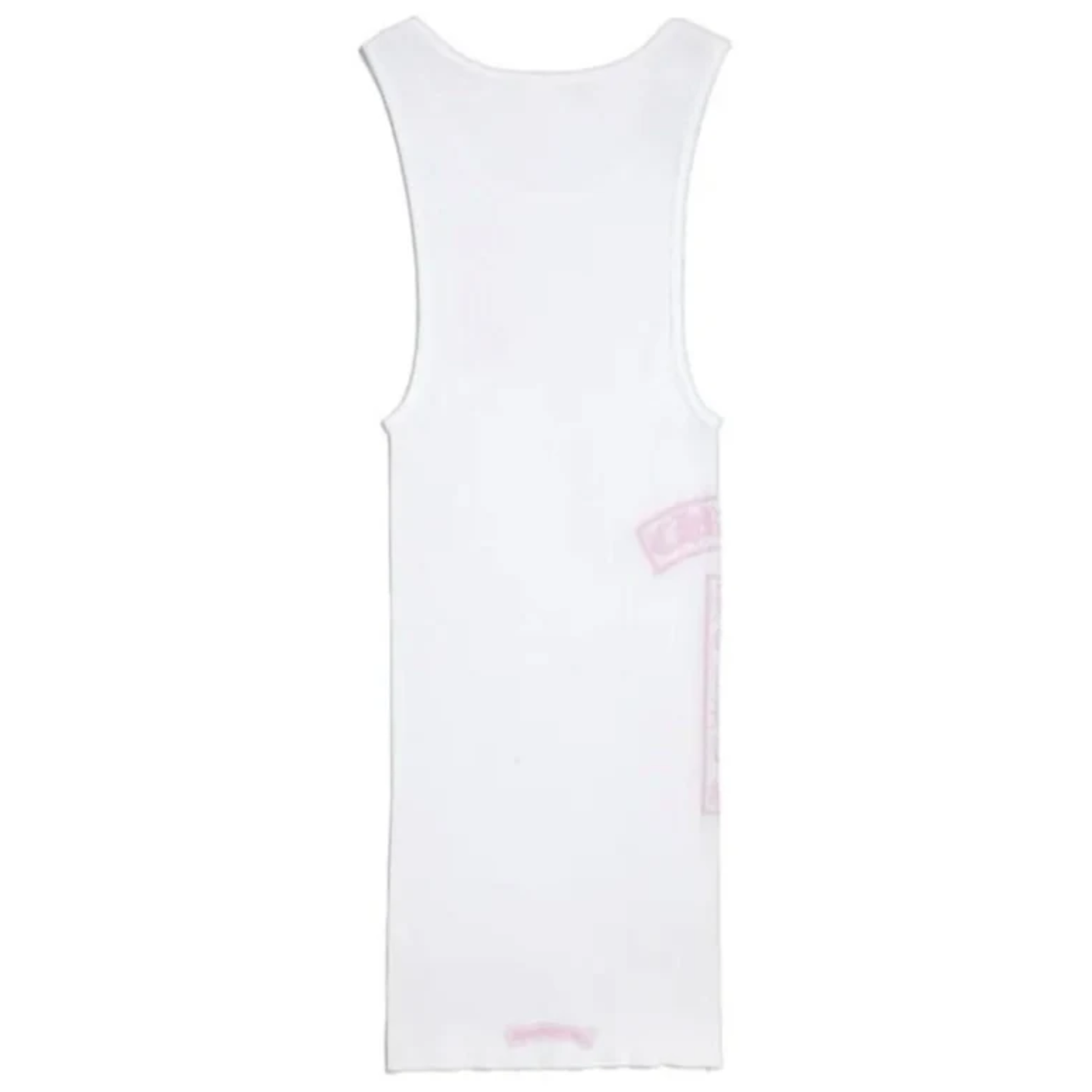 Chrome Hearts T Bar Rib Tank White/Pink