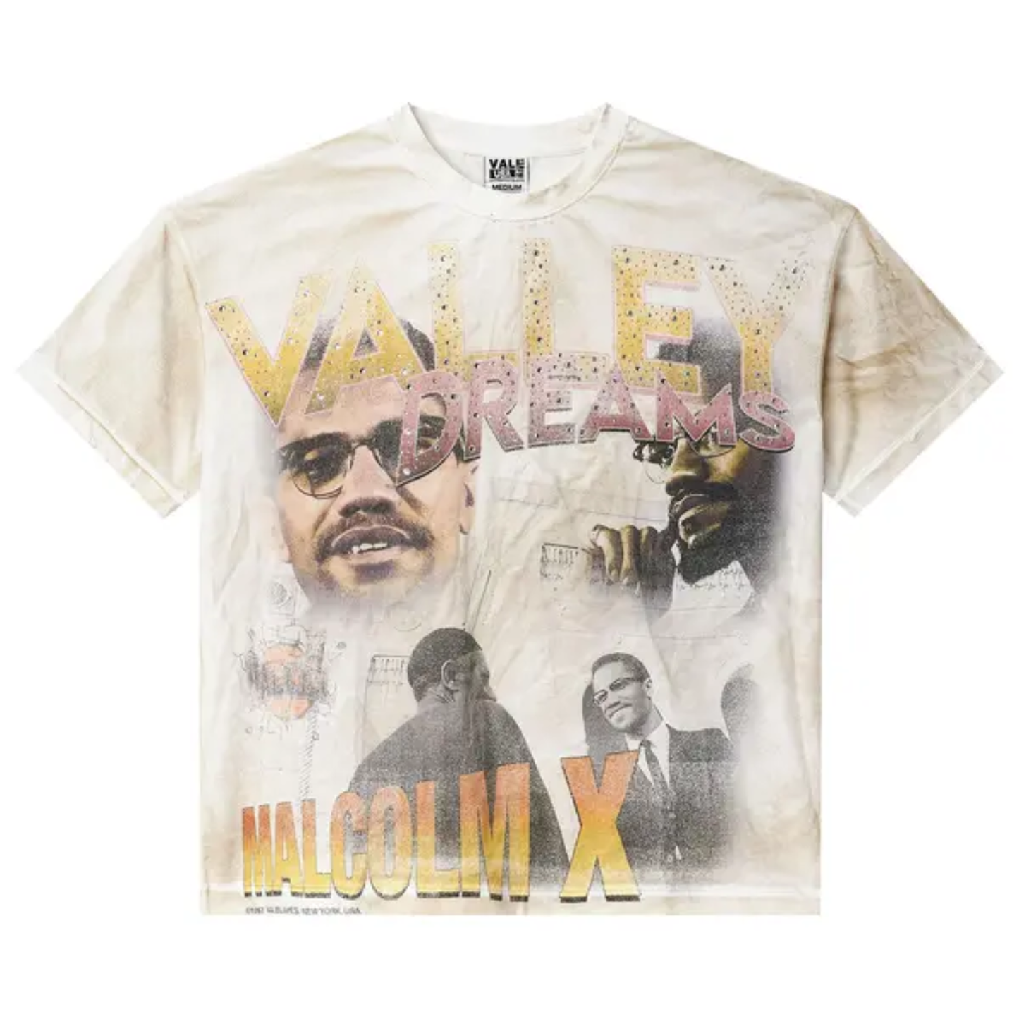 Vale Forever By Any Means Bling Tee Dirty White