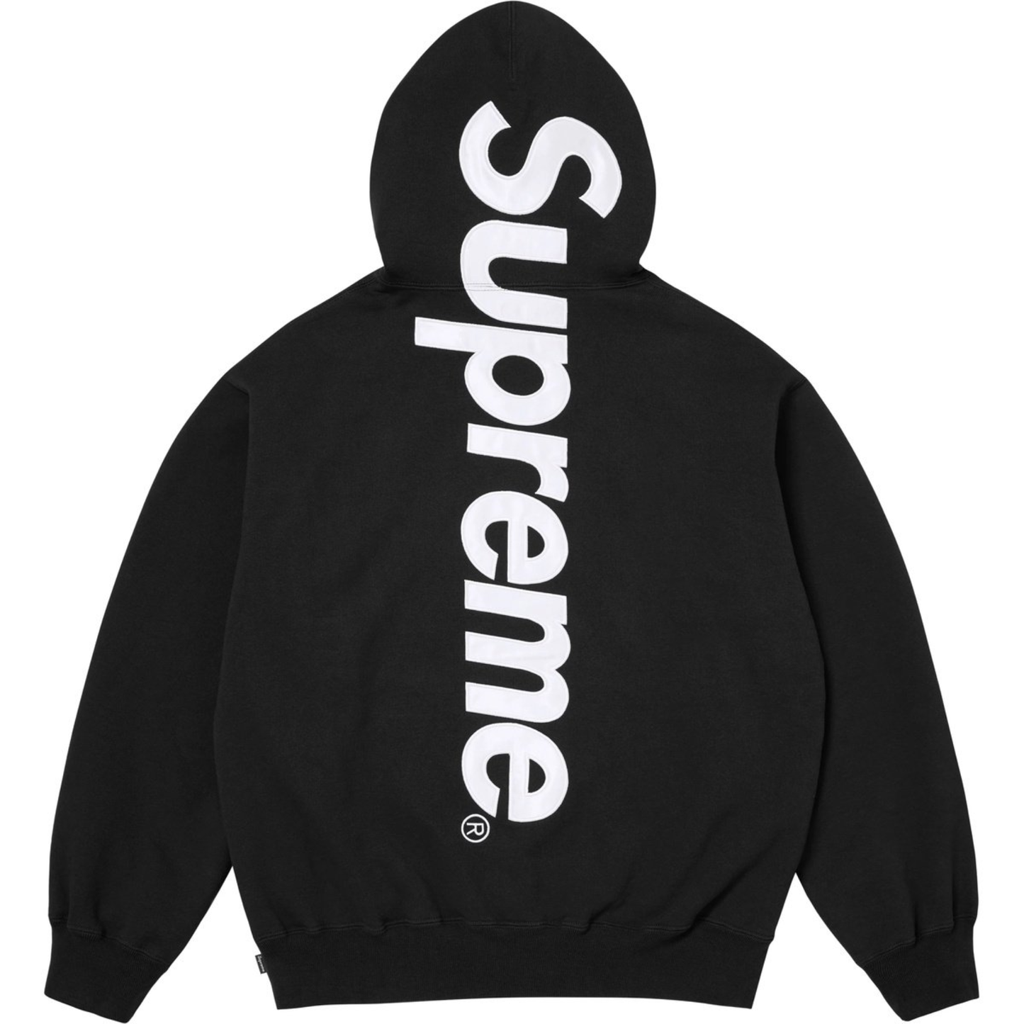 Supreme Satin Appliqué Sweatsuit Black