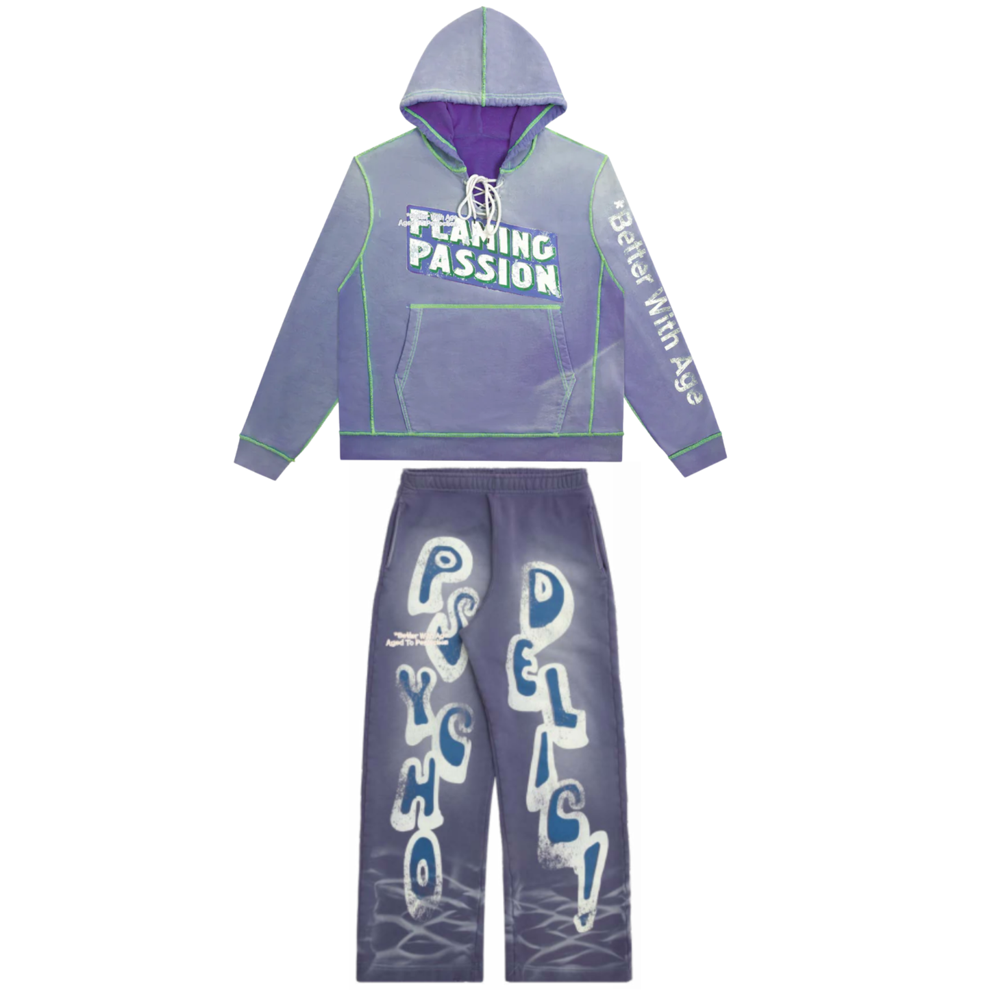 Better With Age Flaming Passion Sweatsuit Vintage Plum