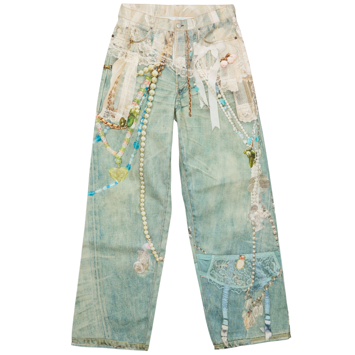 Acne Studios Keychain Print Baggy Fit Jean 1981M