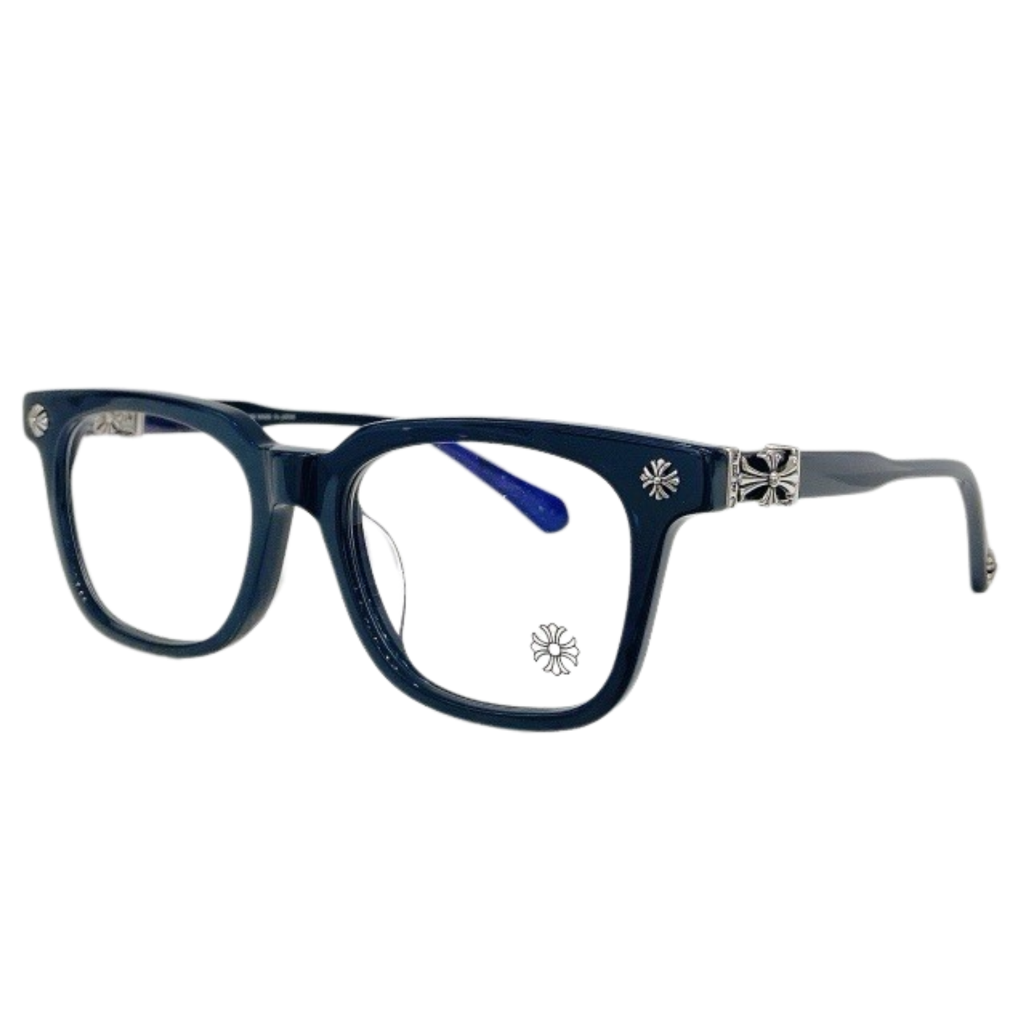 Chrome Hearts "Cox Ucker" Navy/Silver Glasses
