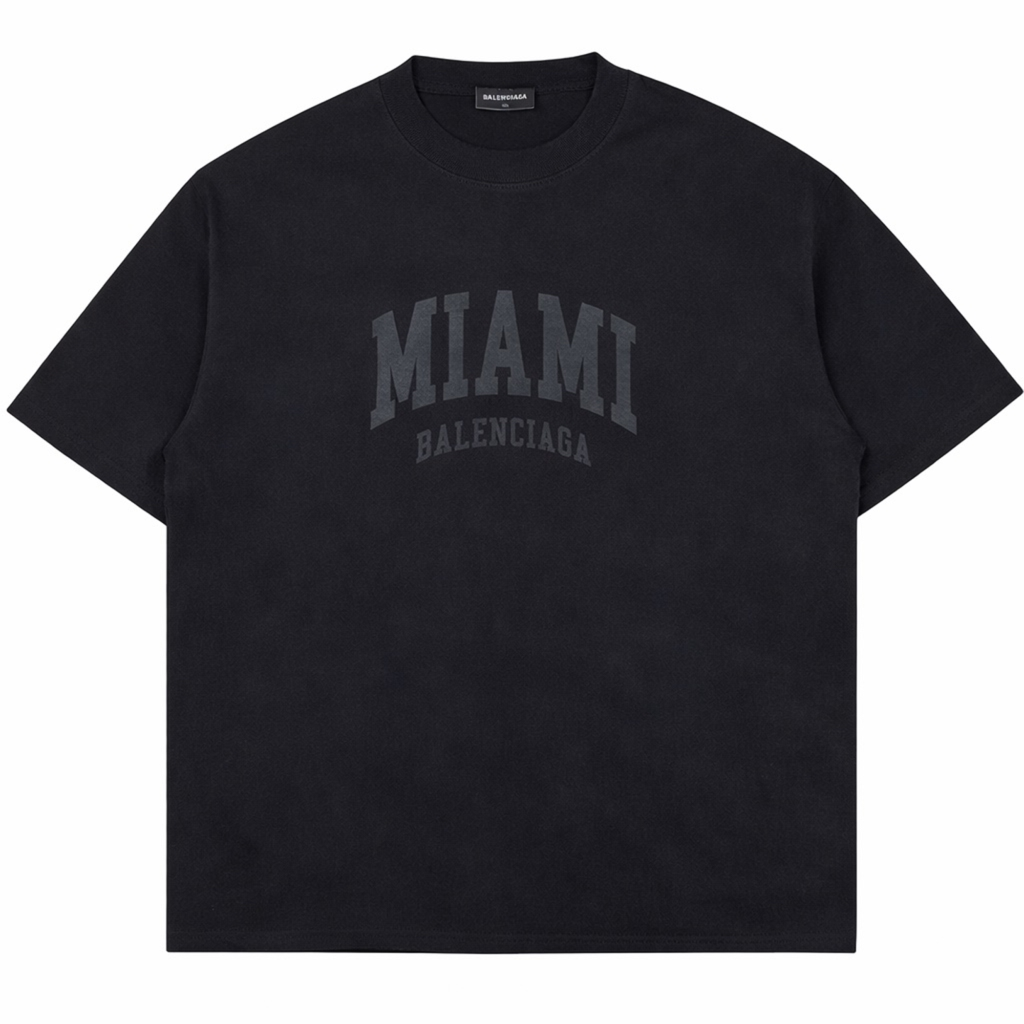 Balenciaga Miami Print T-Shirt Black