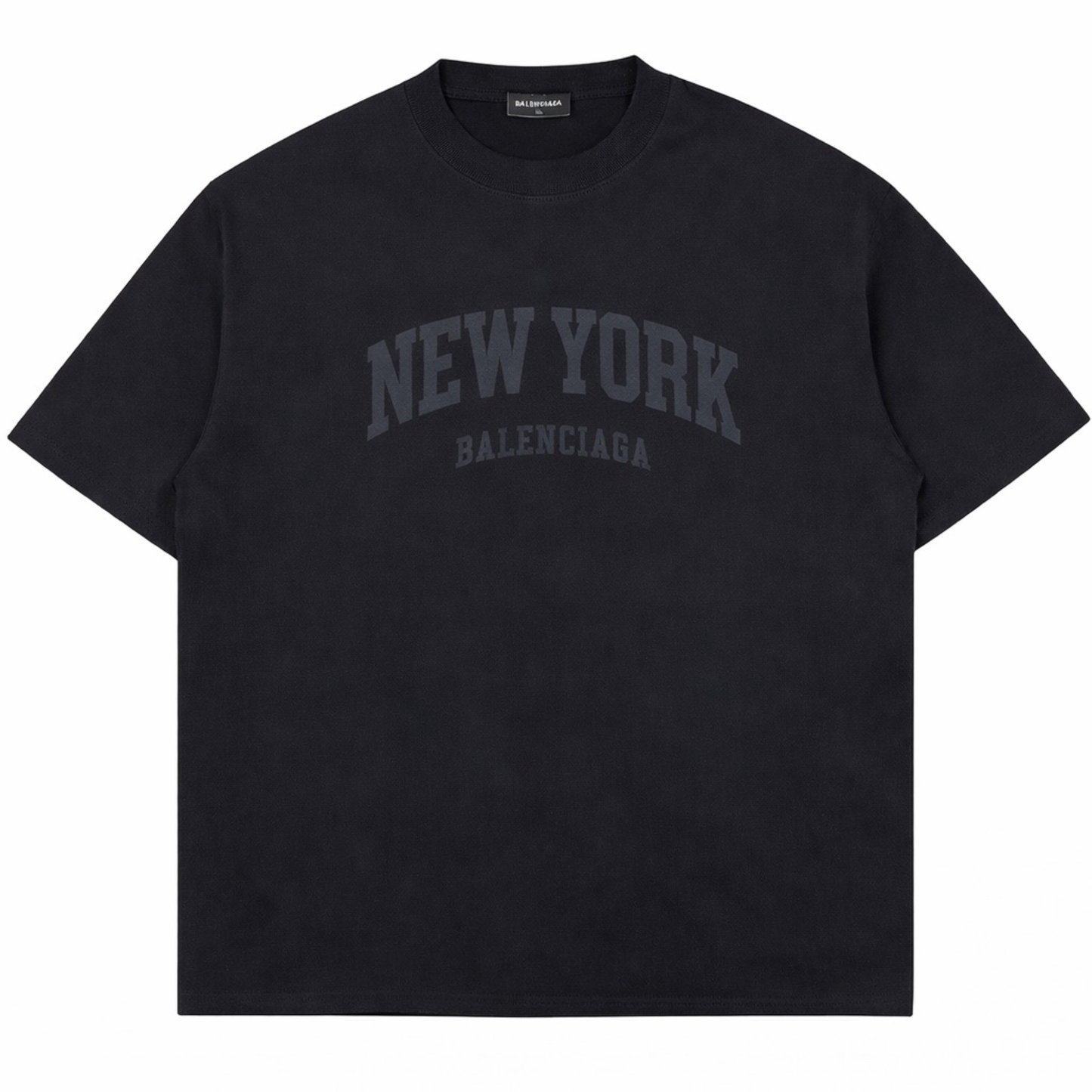 Balenciaga New York Print T-Shirt Black