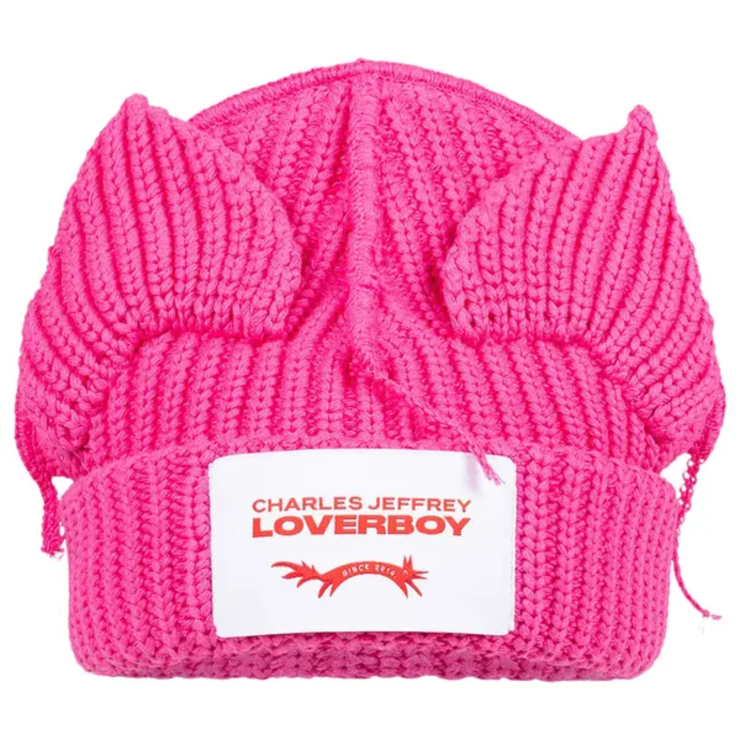 Charles Jeffrey Loverboy Chunky Ears Beanie Pink