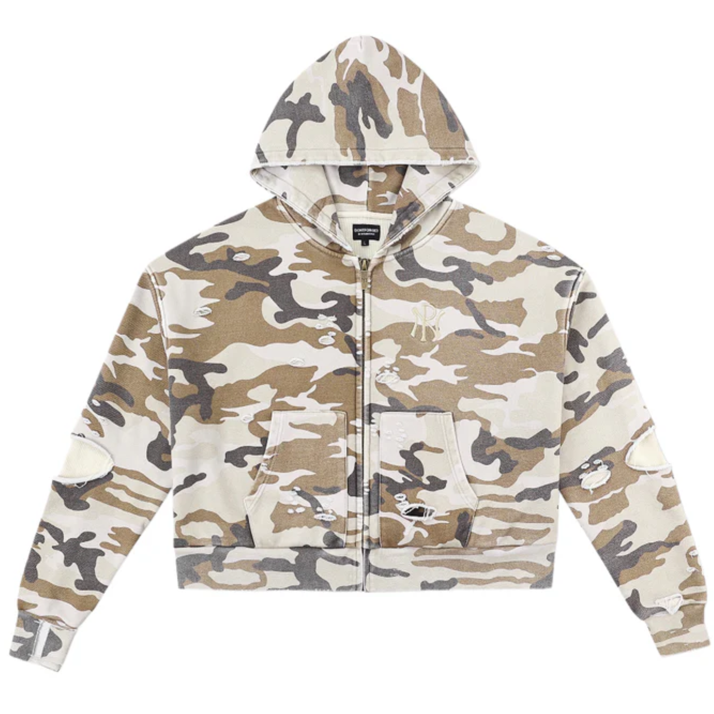 Noublie Pas Crown Desert Zip-Up Hoodie