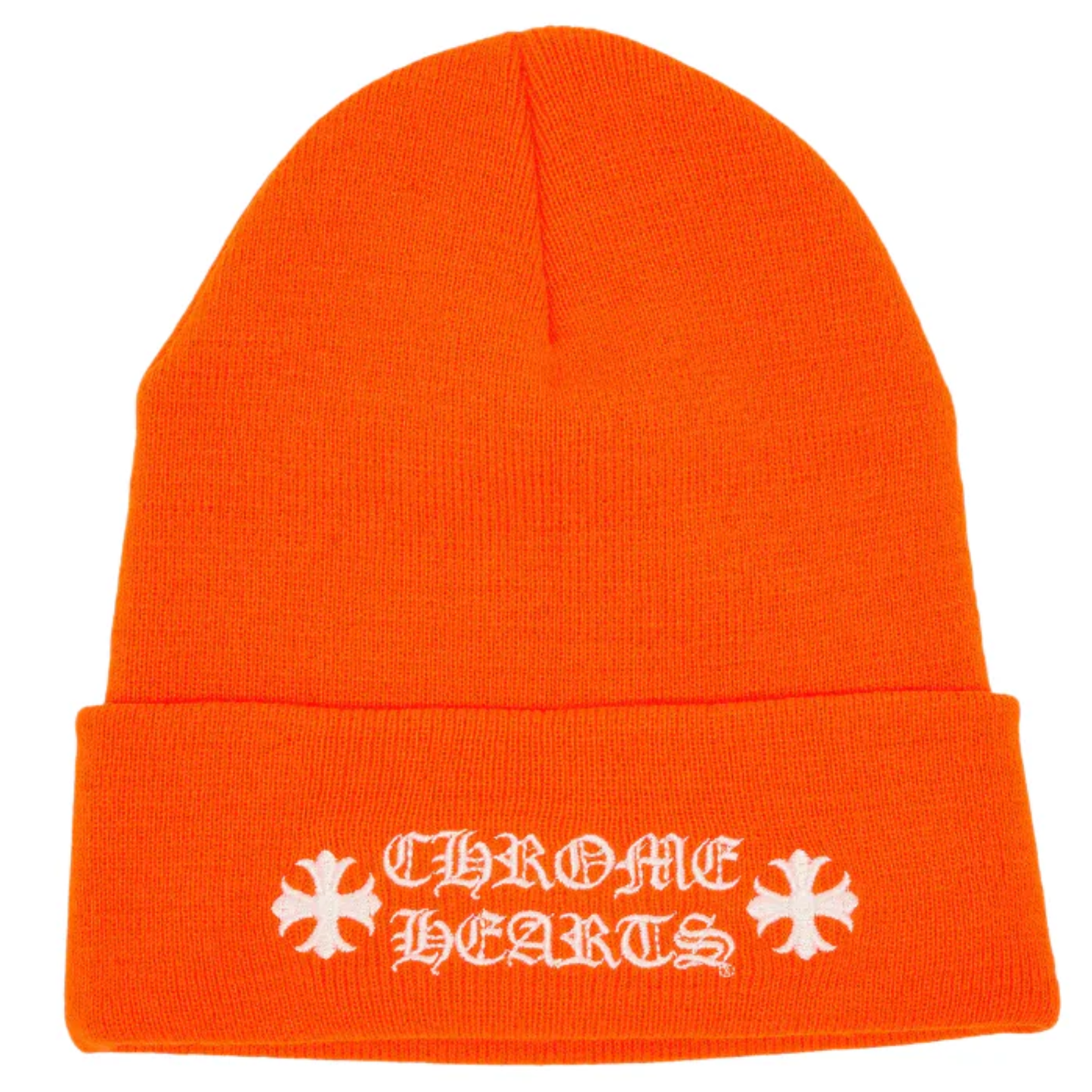 Chrome Hearts Vertical Logo Beanie Orange