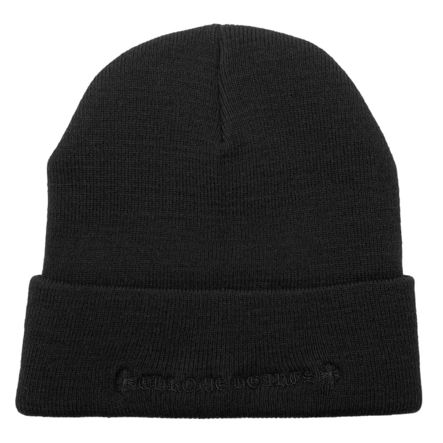 Chrome Hearts CH Logo Embroidered White Beanie