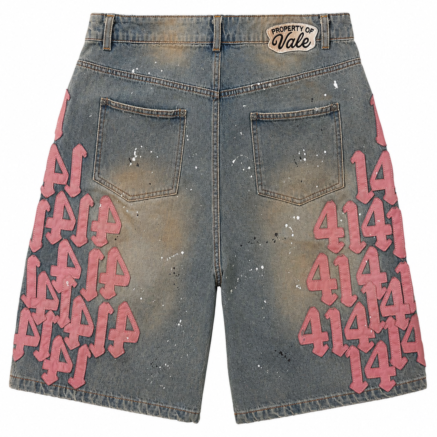 Vale Forever Lucky Charms Denim Shorts Blue/Pink
