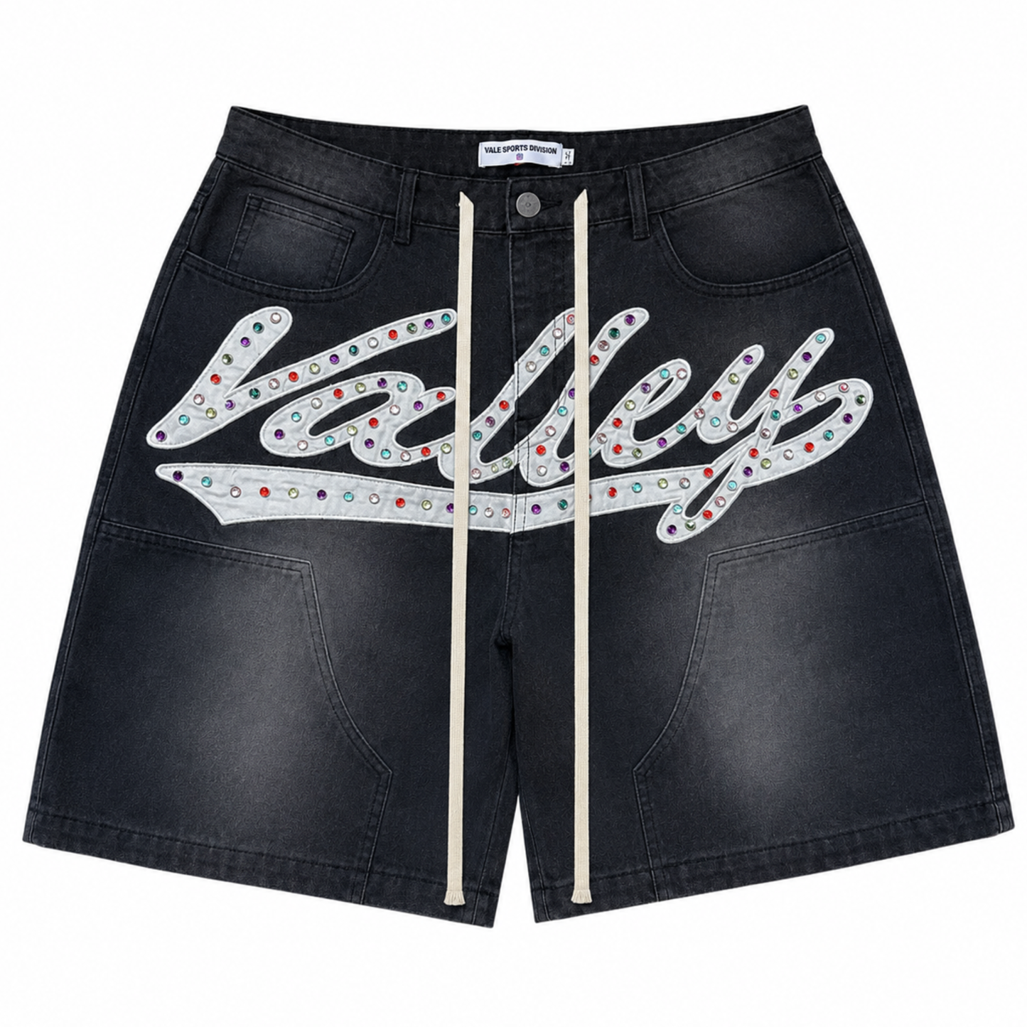 Vale Forever Skitties Denim Shorts Black