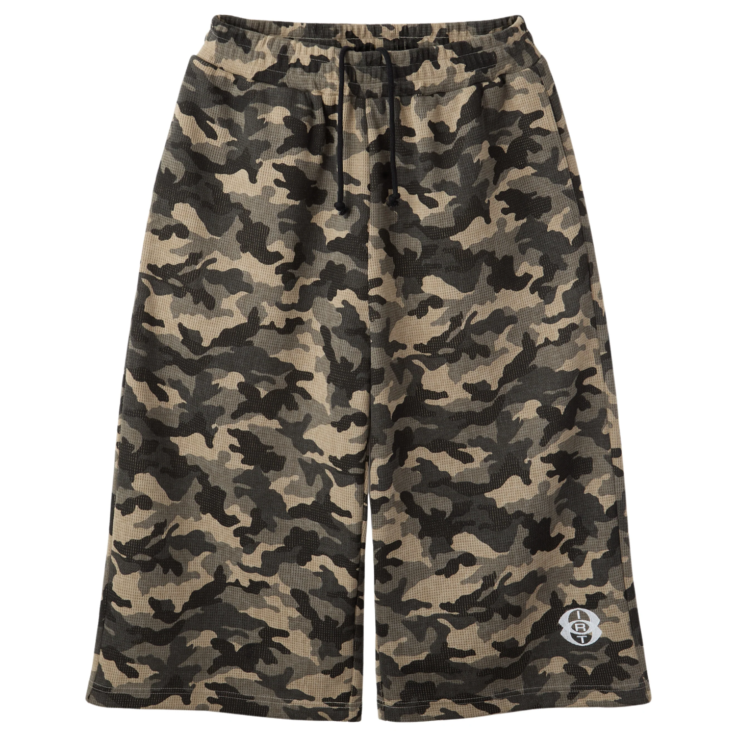 Internet Ruins Things Grid Knit Camo 3/4 Shorts
