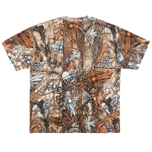 Chrome Hearts x Nike Nocta Horseshoe Motif Logo Short Sleeve Tee Realtree Camo