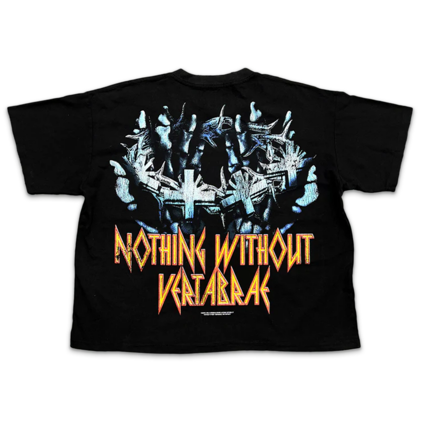Vertabrae Cobalt Cranium Tee Black