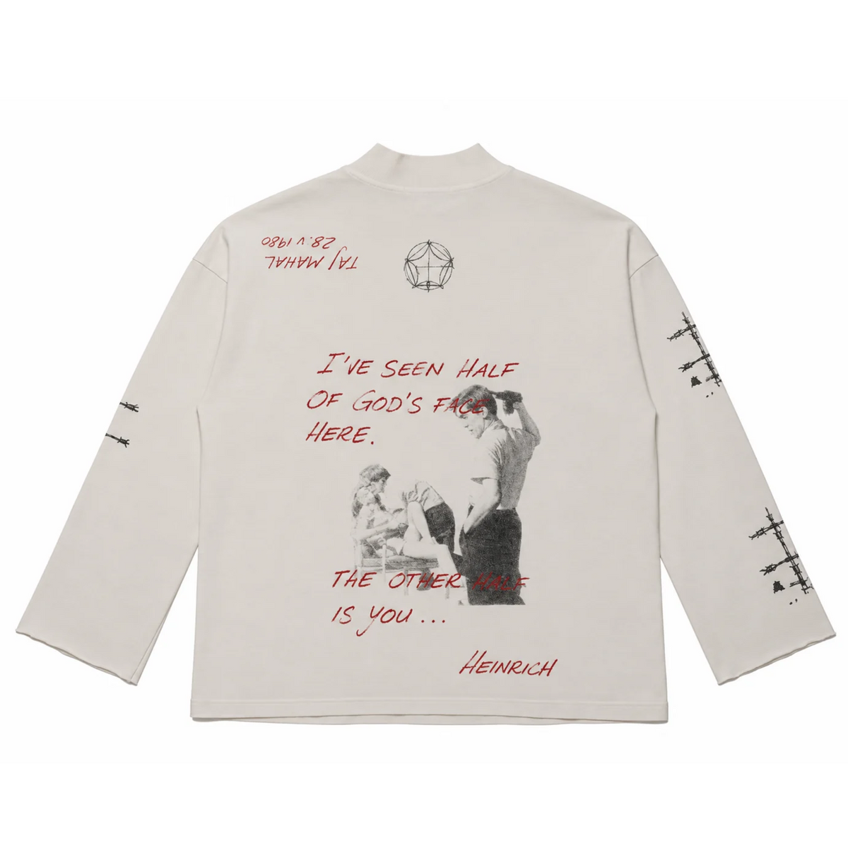 Enfants Riches Deprimes Last Sleep (Of The Virgin) Mock Neck Long Sleeve Tee