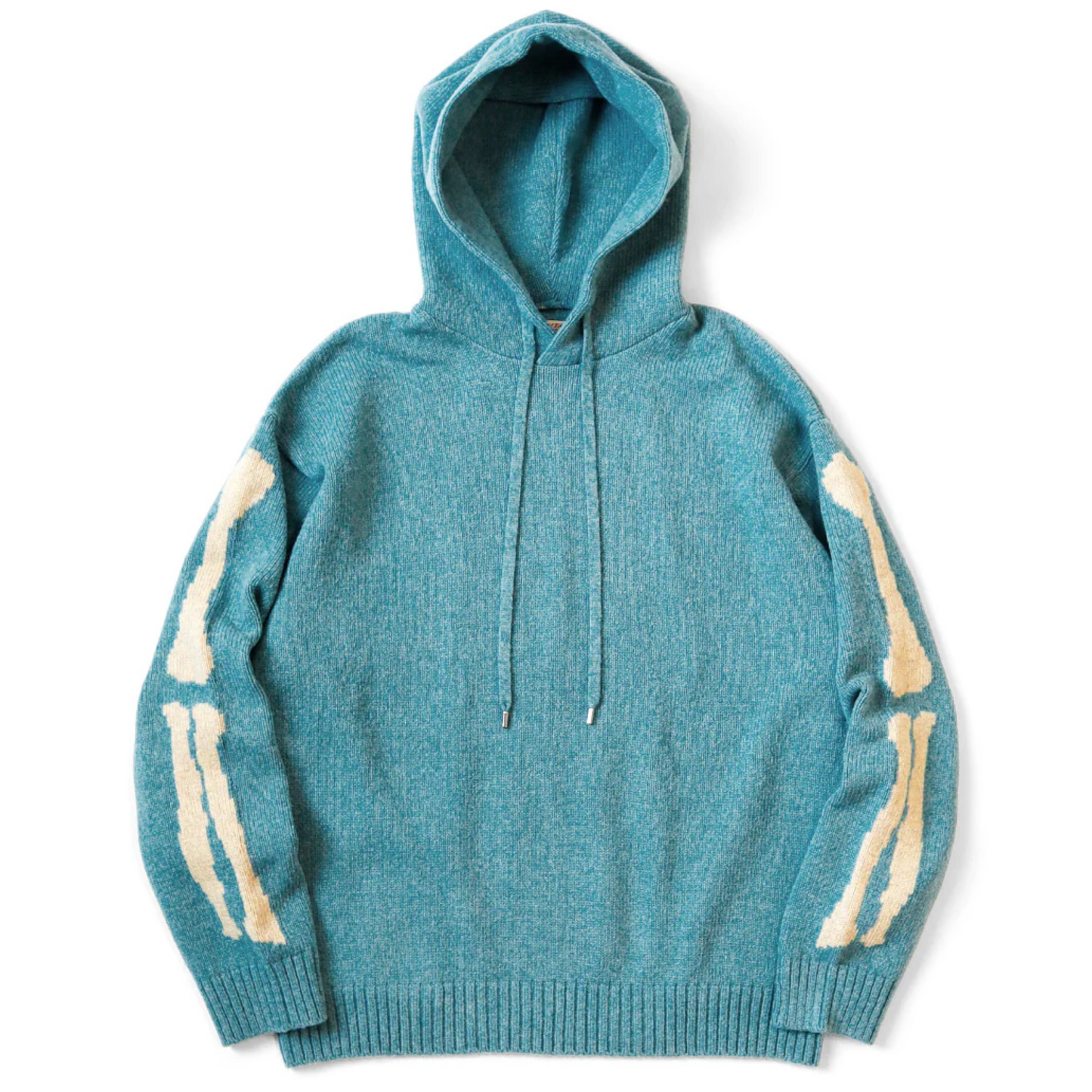 Kapital 5G Wool Bone Hooded Sweater Teal
