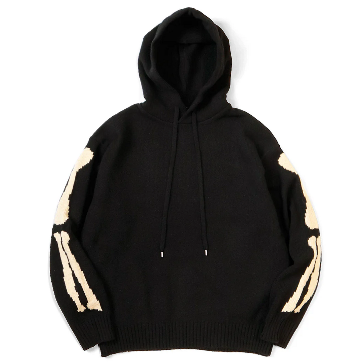 Kapital 5G Wool Bone Hooded Sweater Black