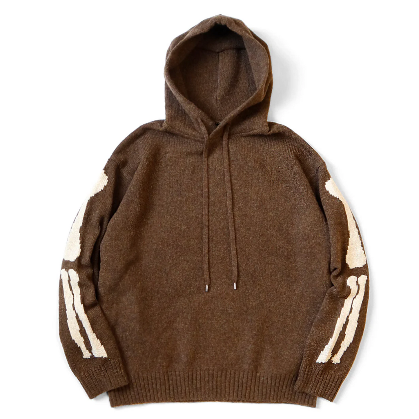 Kapital 5G Wool Bone Hooded Sweater Brown