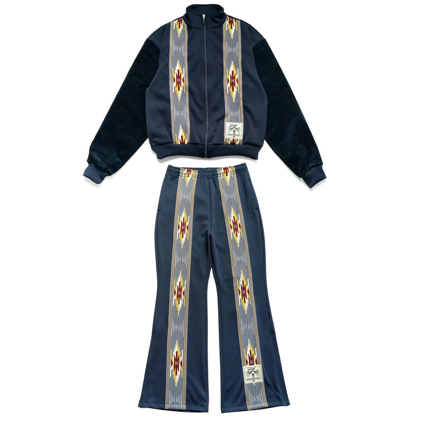Kapital Smooth Jersey Kochi & Zephyr Sweatsuit Navy