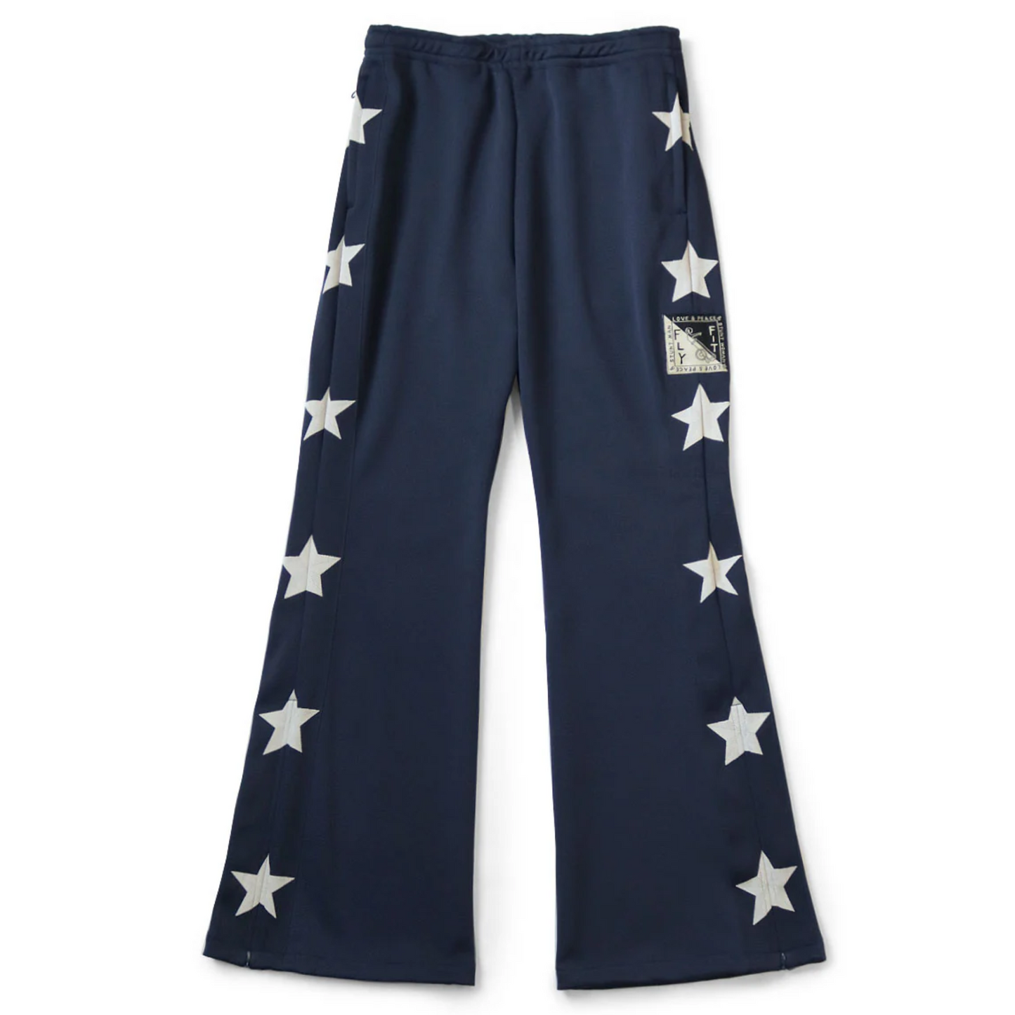 Kapital Star Stuntman & Smooth Jersey Flared Sweatsuit Navy