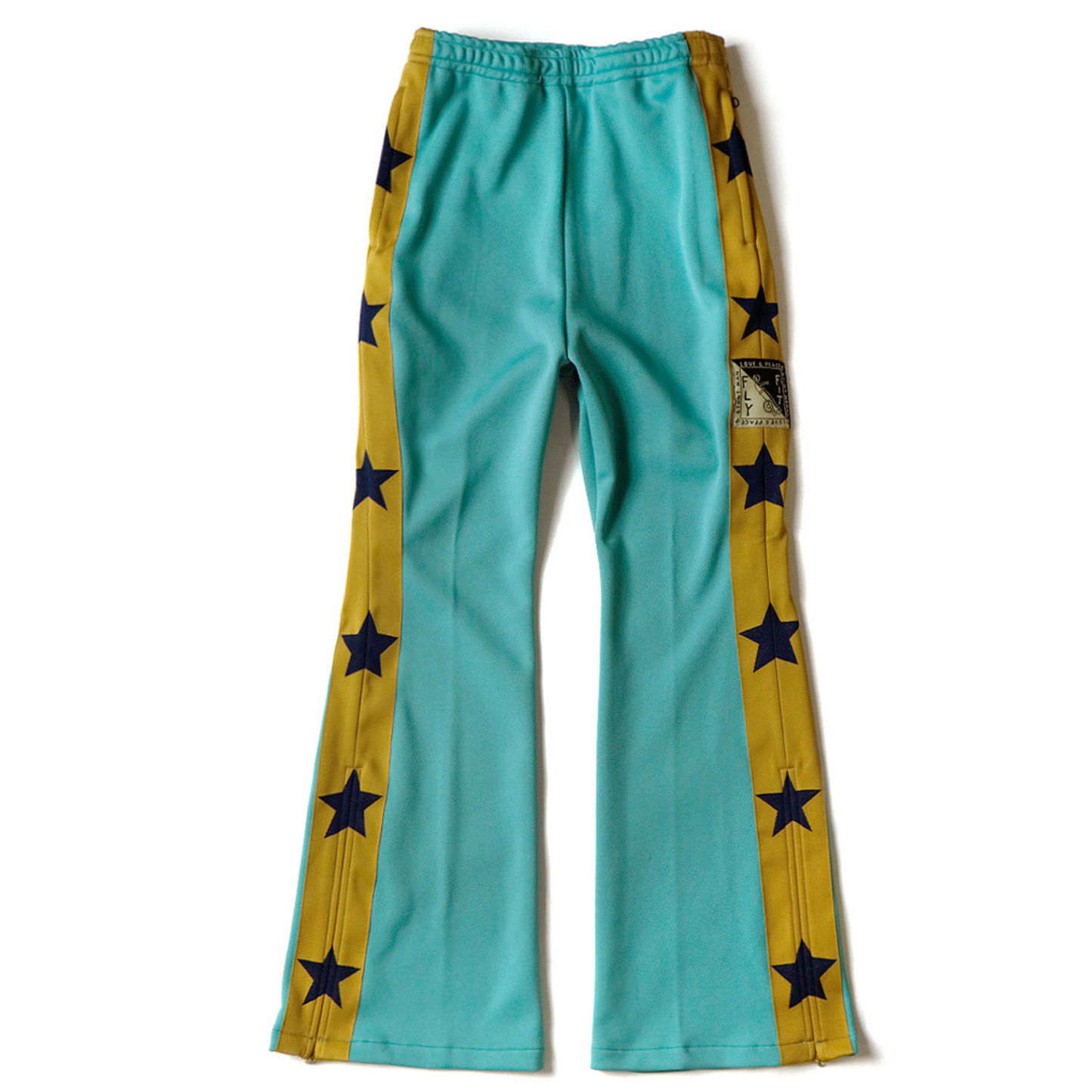 Kapital Star Stuntman & Smooth Jersey Track Pants Turquoise
