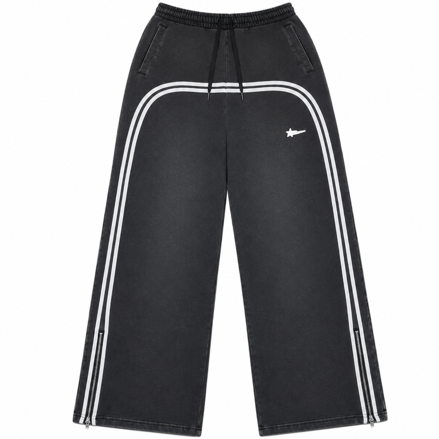Free Viral US Dirty Black Sweatpants