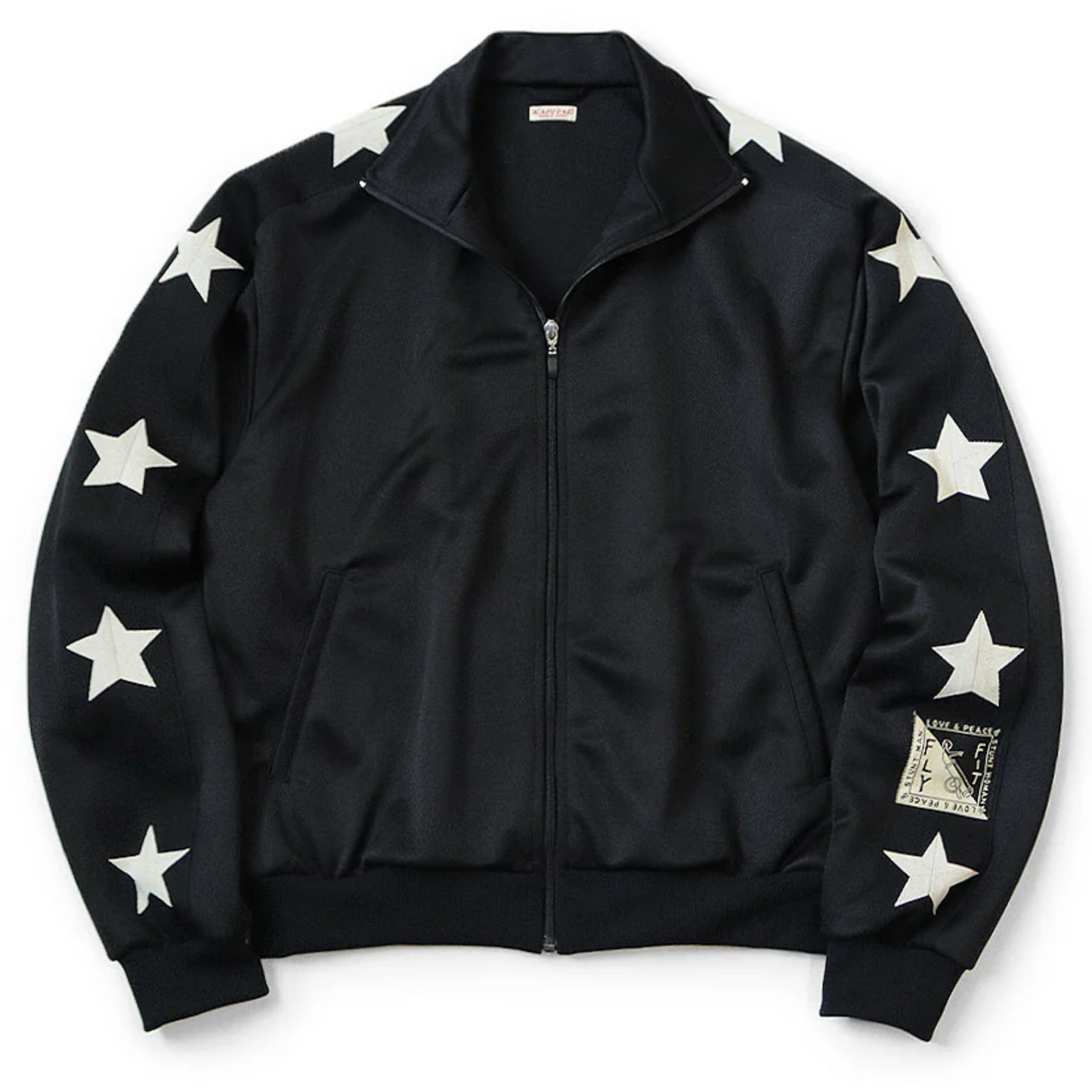 Kapital Star Stuntman & Smooth Jersey Track Jacket Black