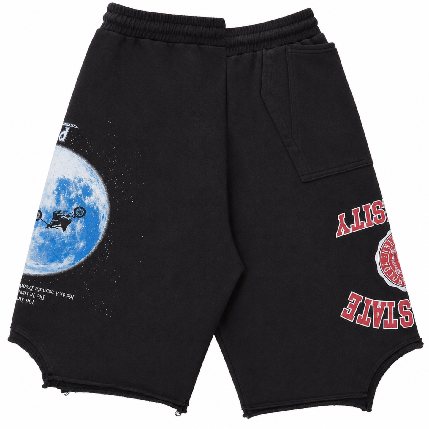 Protocol Index Reconstructed Sweat Shorts Black