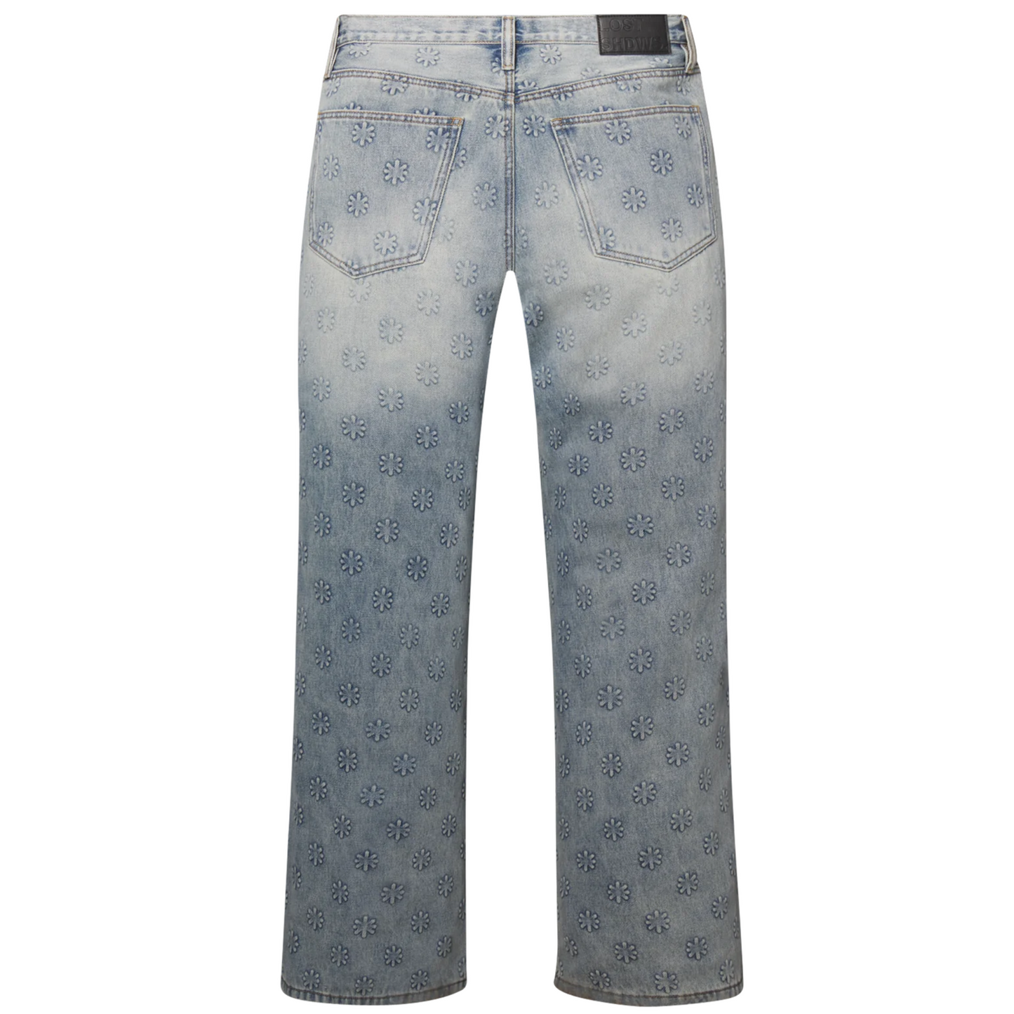 LOSTSHDWS x ComplexCon Embossed Logo Denim Pant Blue