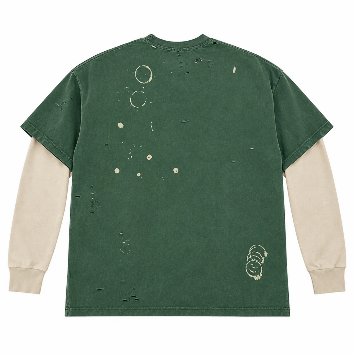 Satoshi Nakamoto Bleached Luke Thermal Tee Green