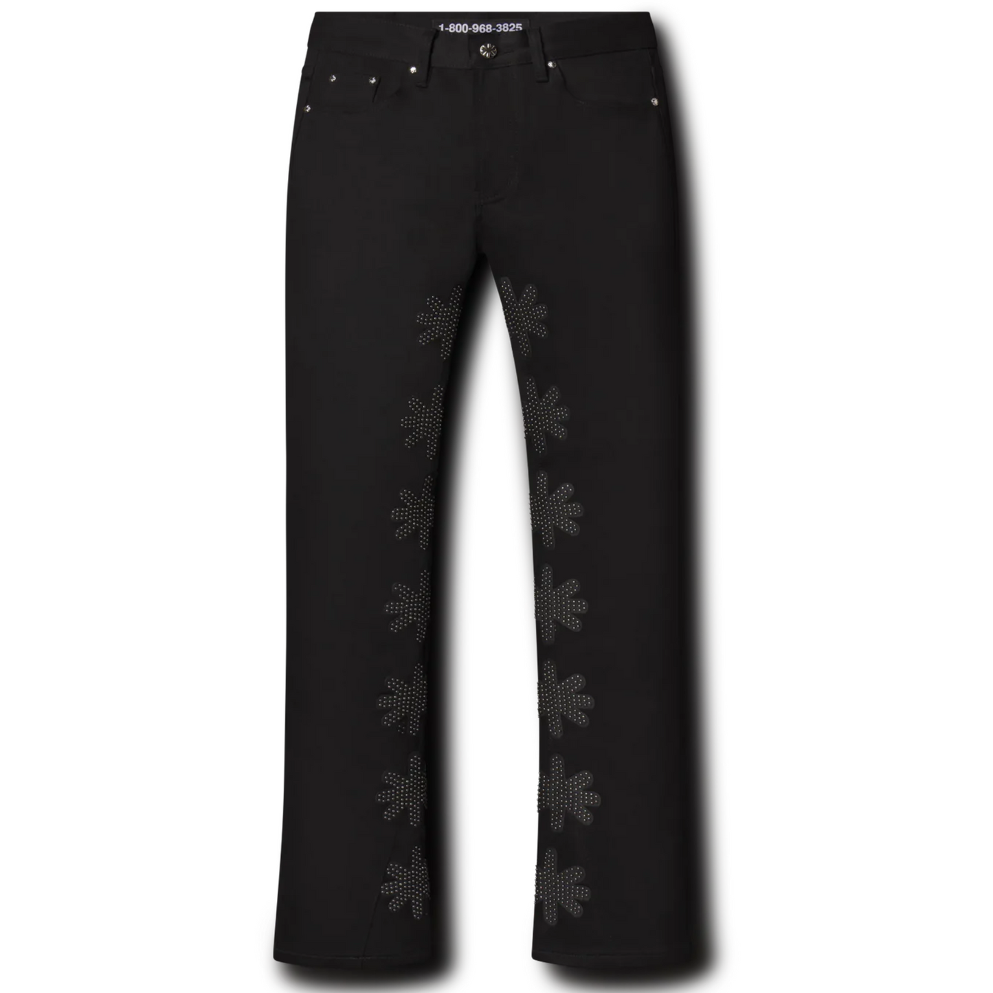 LostShdws Studded Denim Pant Black